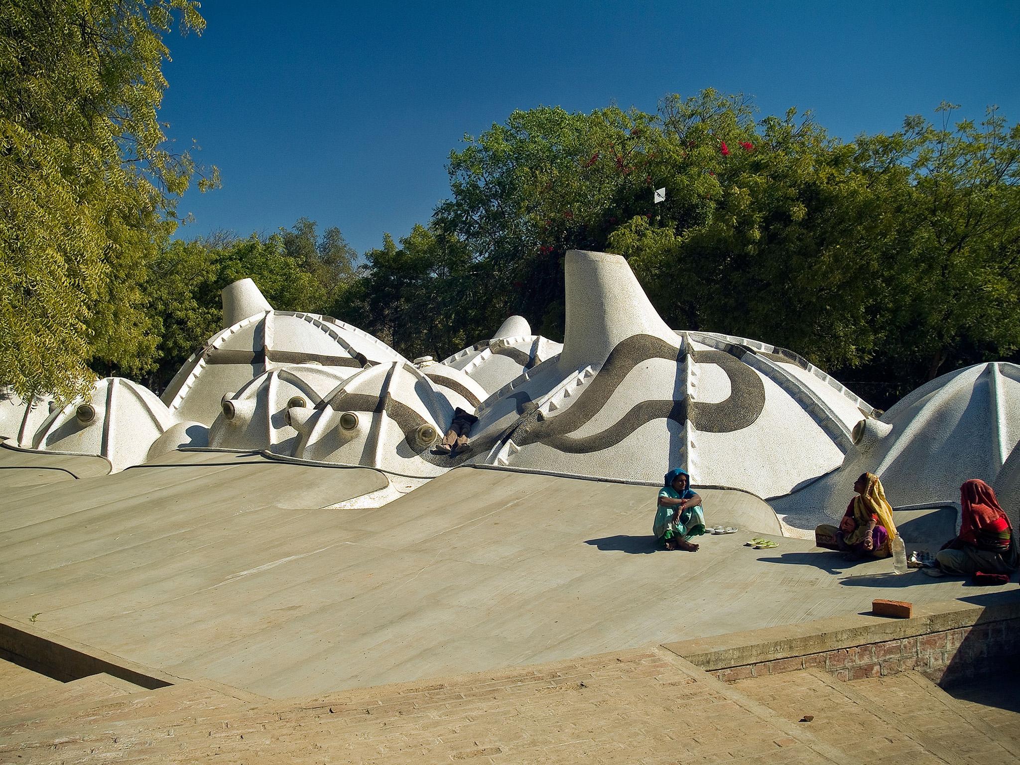 Doshi’s Amdavad ni Gufa underground art gallery in Ahmedabad