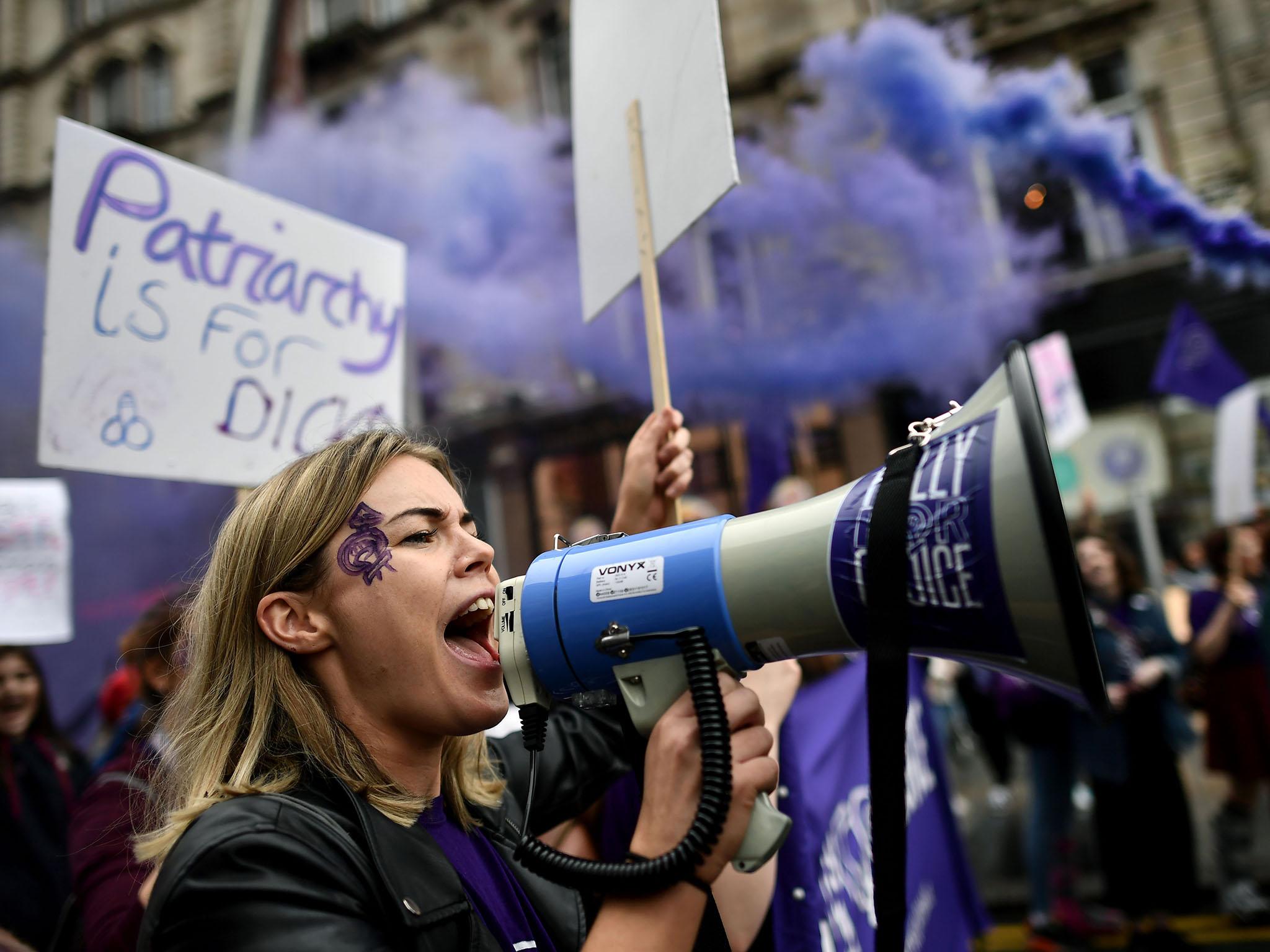 Protesters in Belfast last year demanding equal abortion rights with the rest of the UK