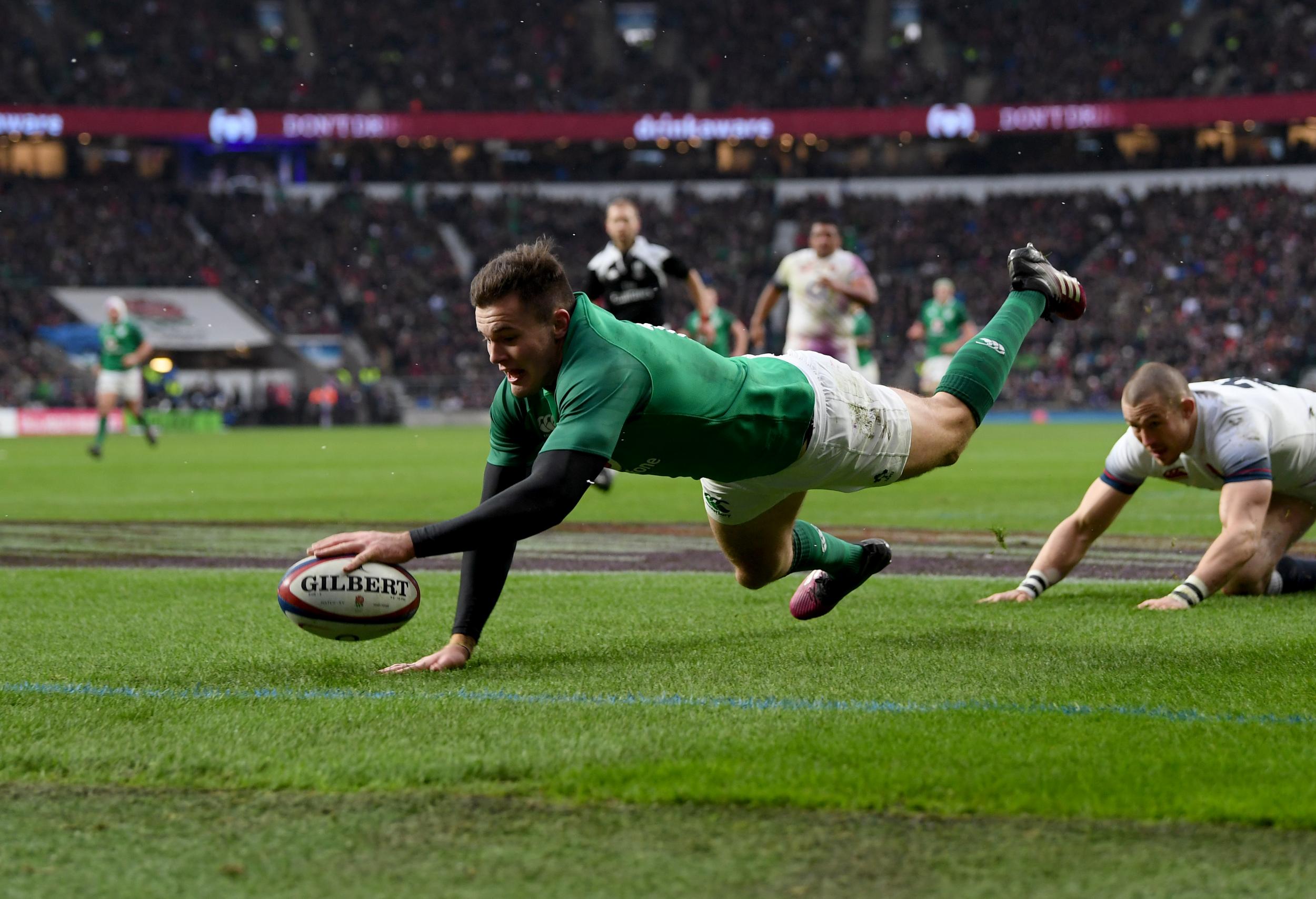 Ireland scored two first-half tries