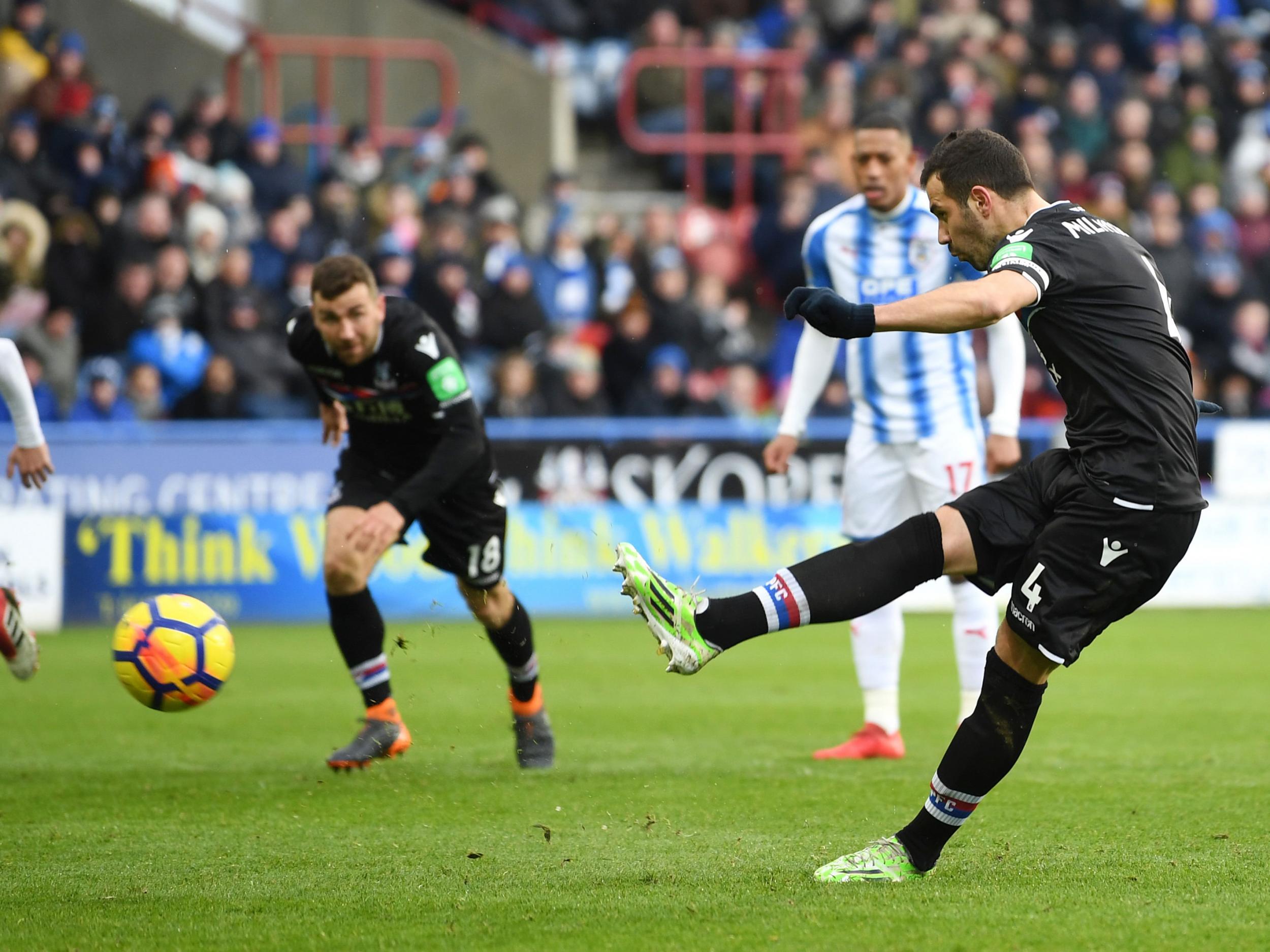 Milivojevic grabbed a second from the spot after Townsend was felled in the box