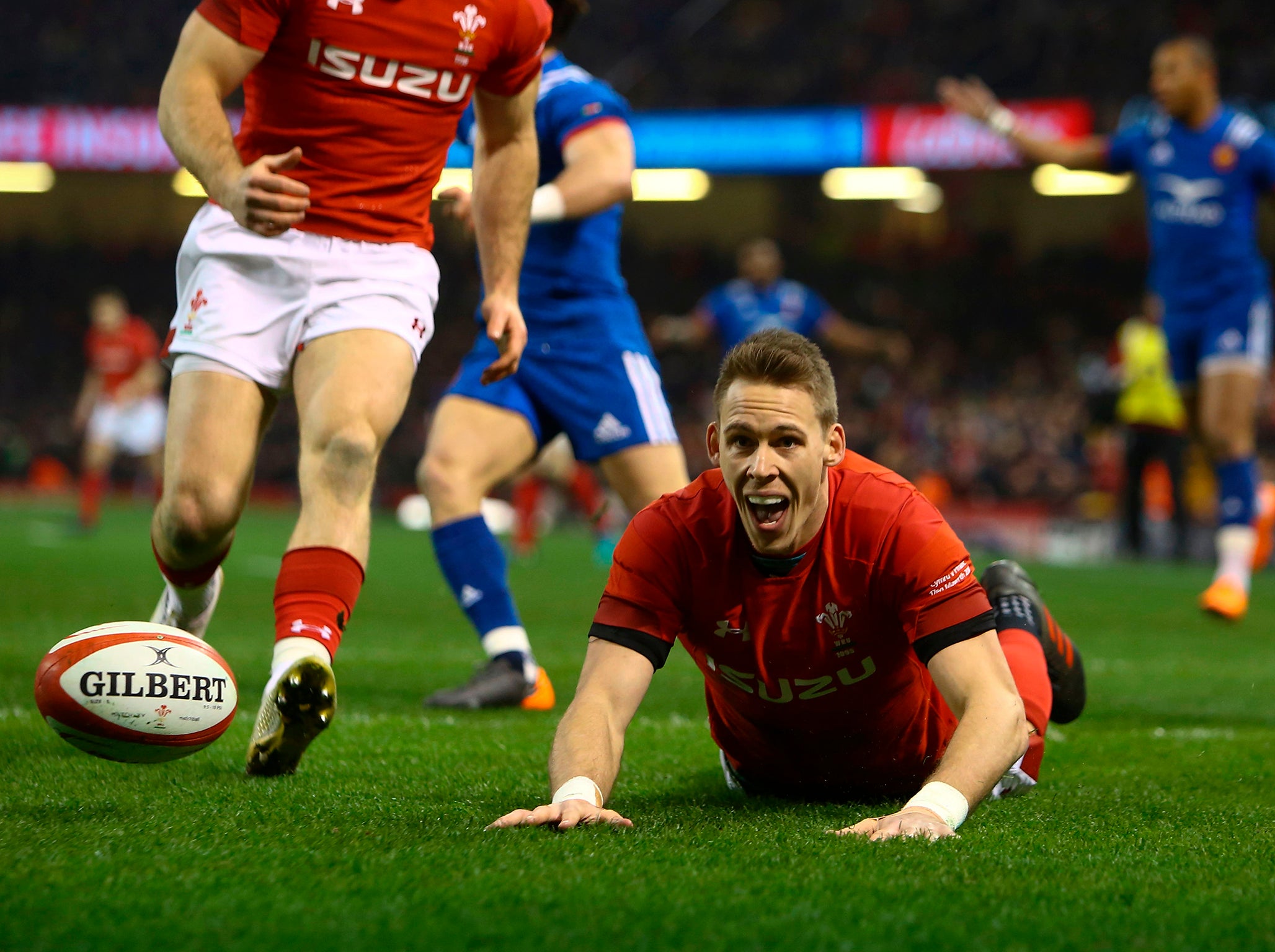 Liam Williams scored the only Welsh try of the match