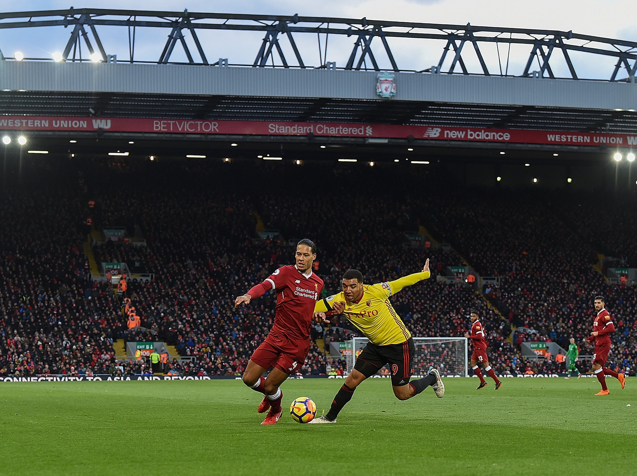 Troy Deeney was kept quiet by Virgil van Dijk