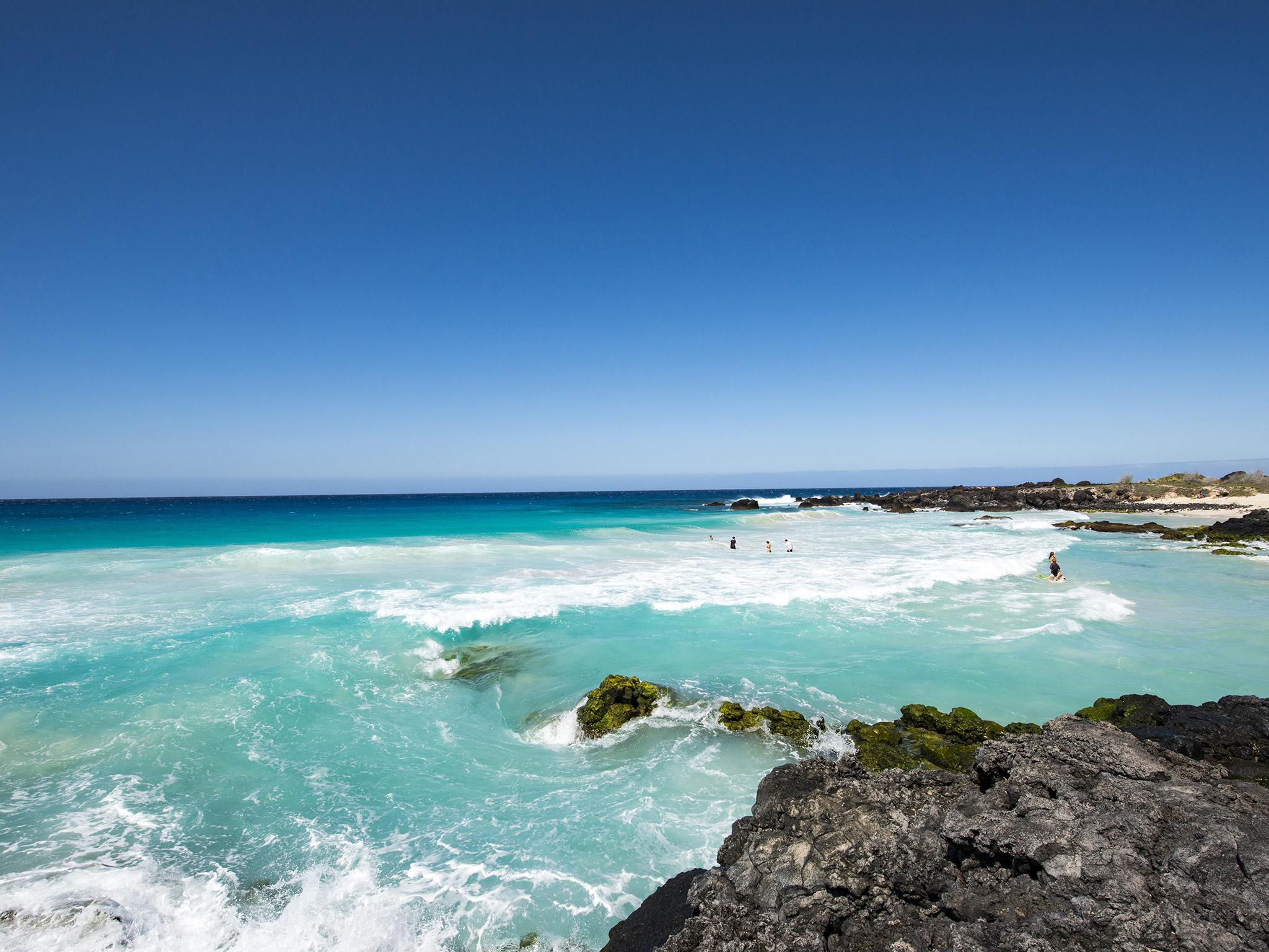 The precinct has fine white sand and slopes Shutterstock