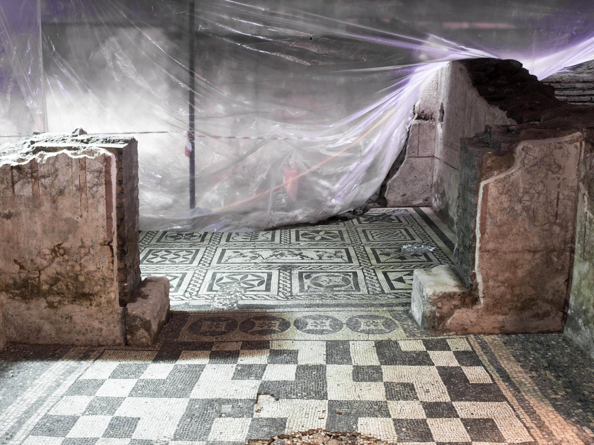 A second-century 'commander's house' is the latest structure to be uncovered as Italy renovates the underground railway in the capital