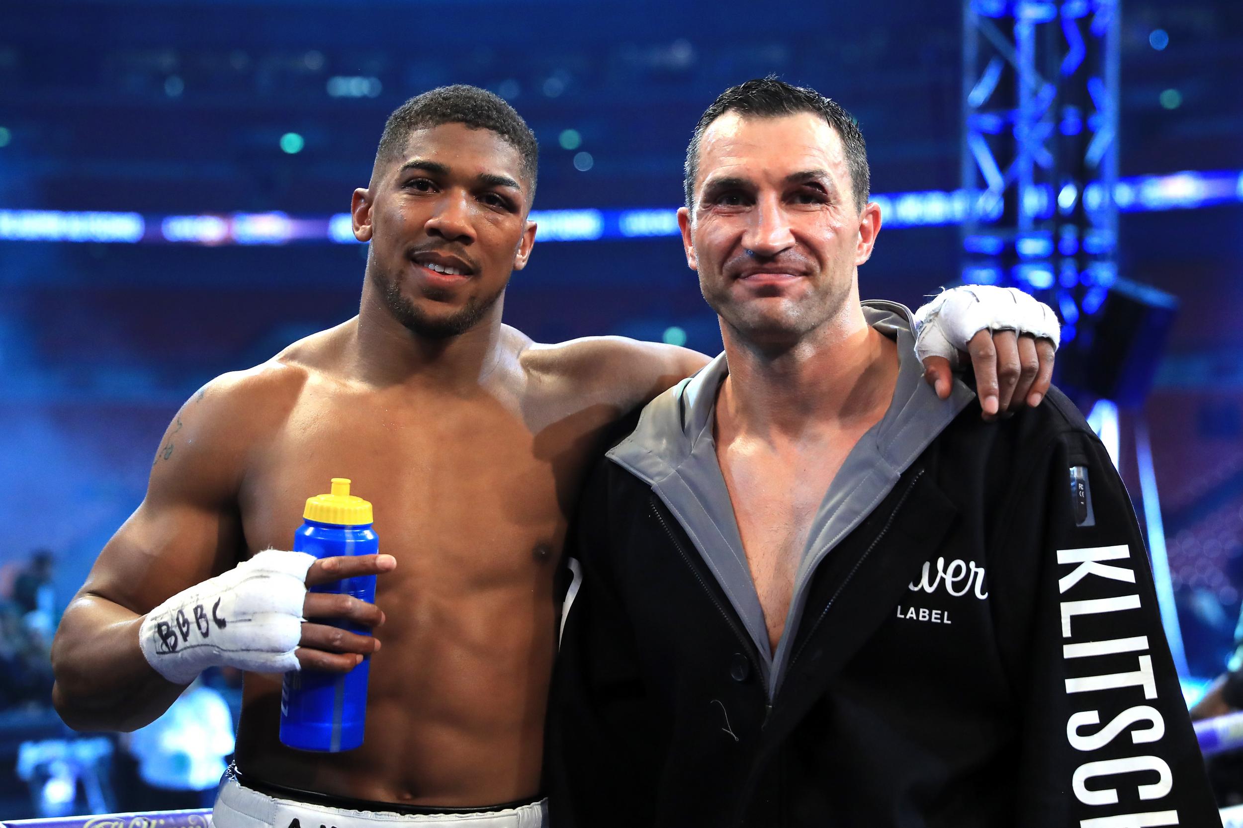 Joshua said he considered bidding for Klitschko’s USB stick which apparently contained his personal prediction for the fight