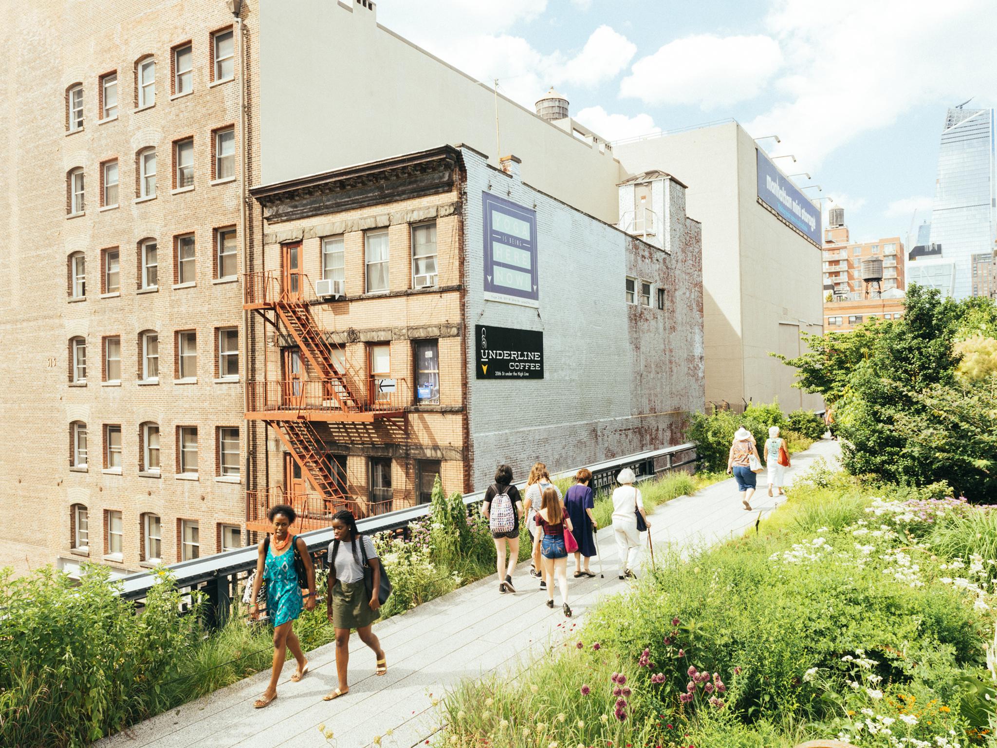 Wander the High Line public park for free