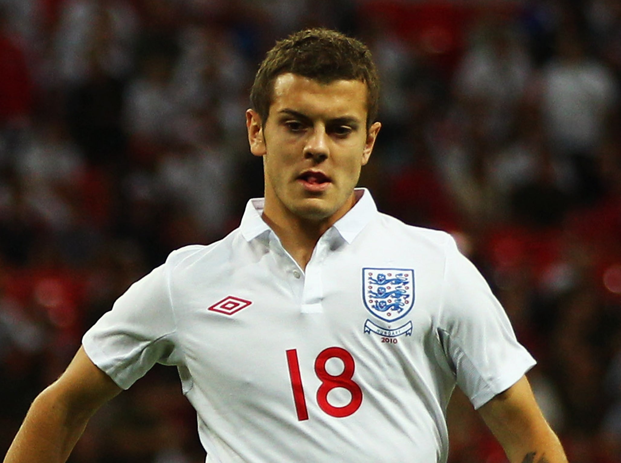 Jack Wilshere on his England debut, in 2010