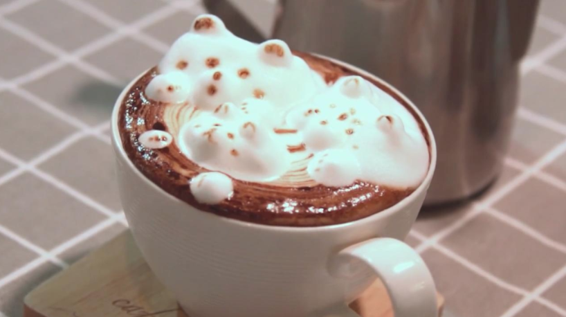Cafe R&C took its craft to the next level with its 3D latte art