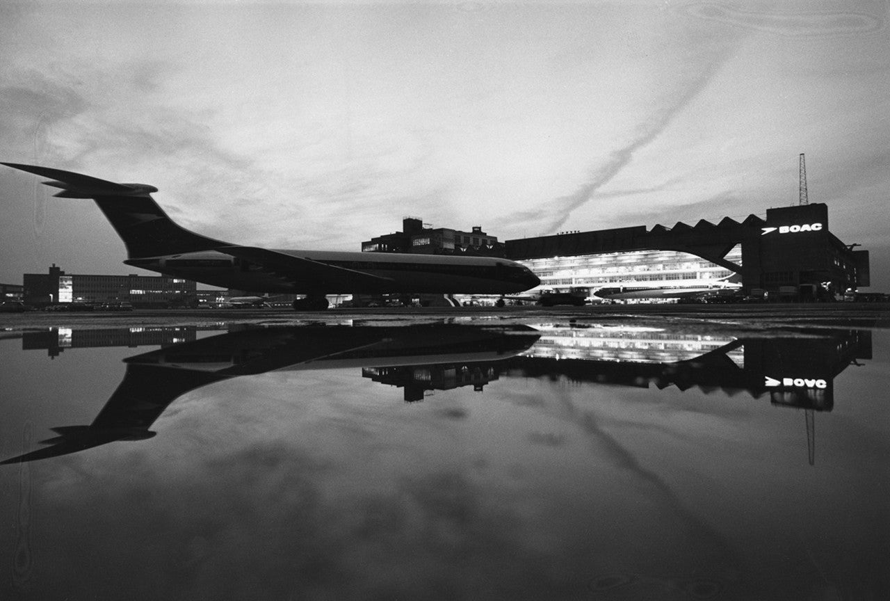 VC10 aircraft belonging to BOAC at Heathrow