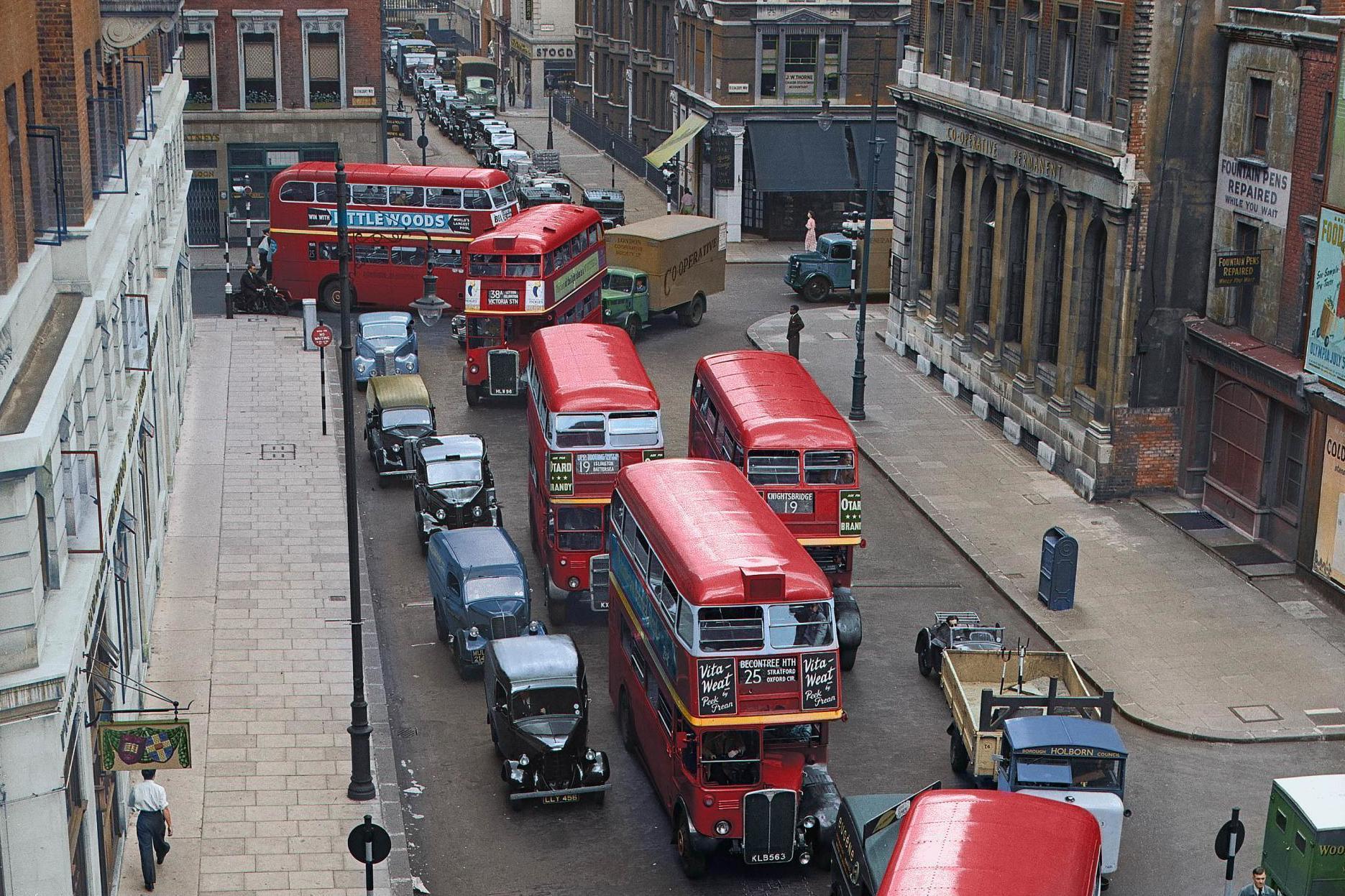 Digital artist Marina Amaral has colourised a range of historic photos of London taken throughout the years