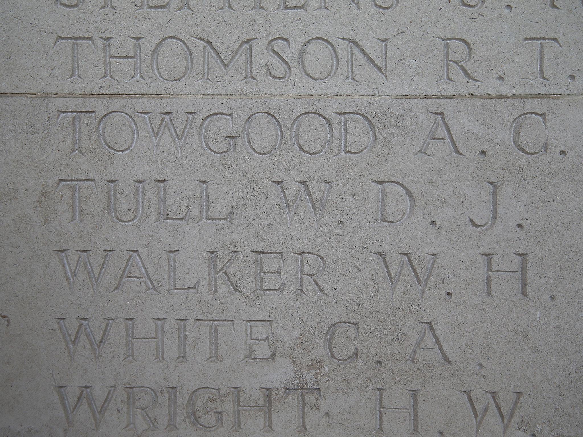 Nobody knows exactly where Tull was killed in 1918