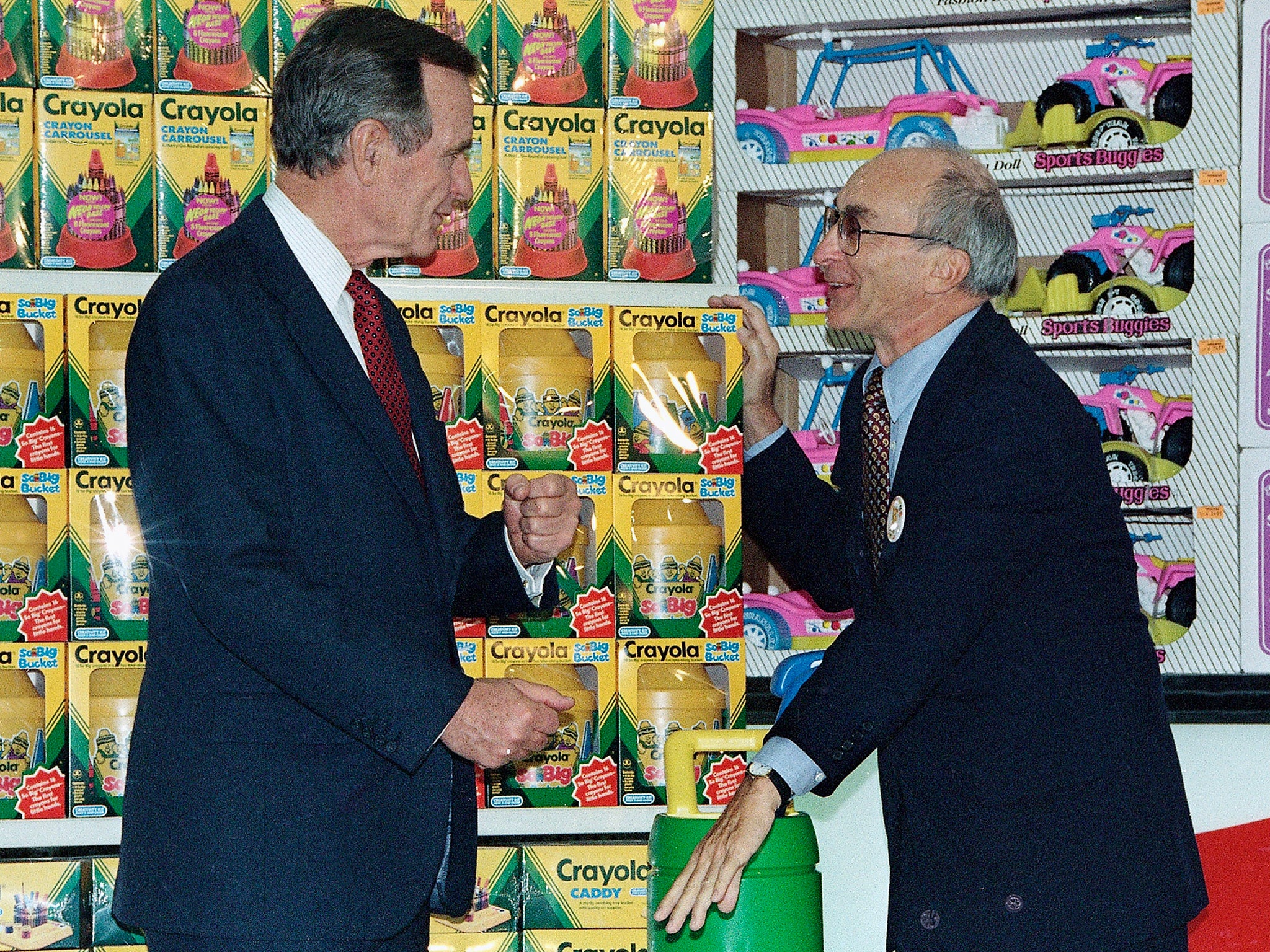 Lazarus meets US President George HW Bush in 1992