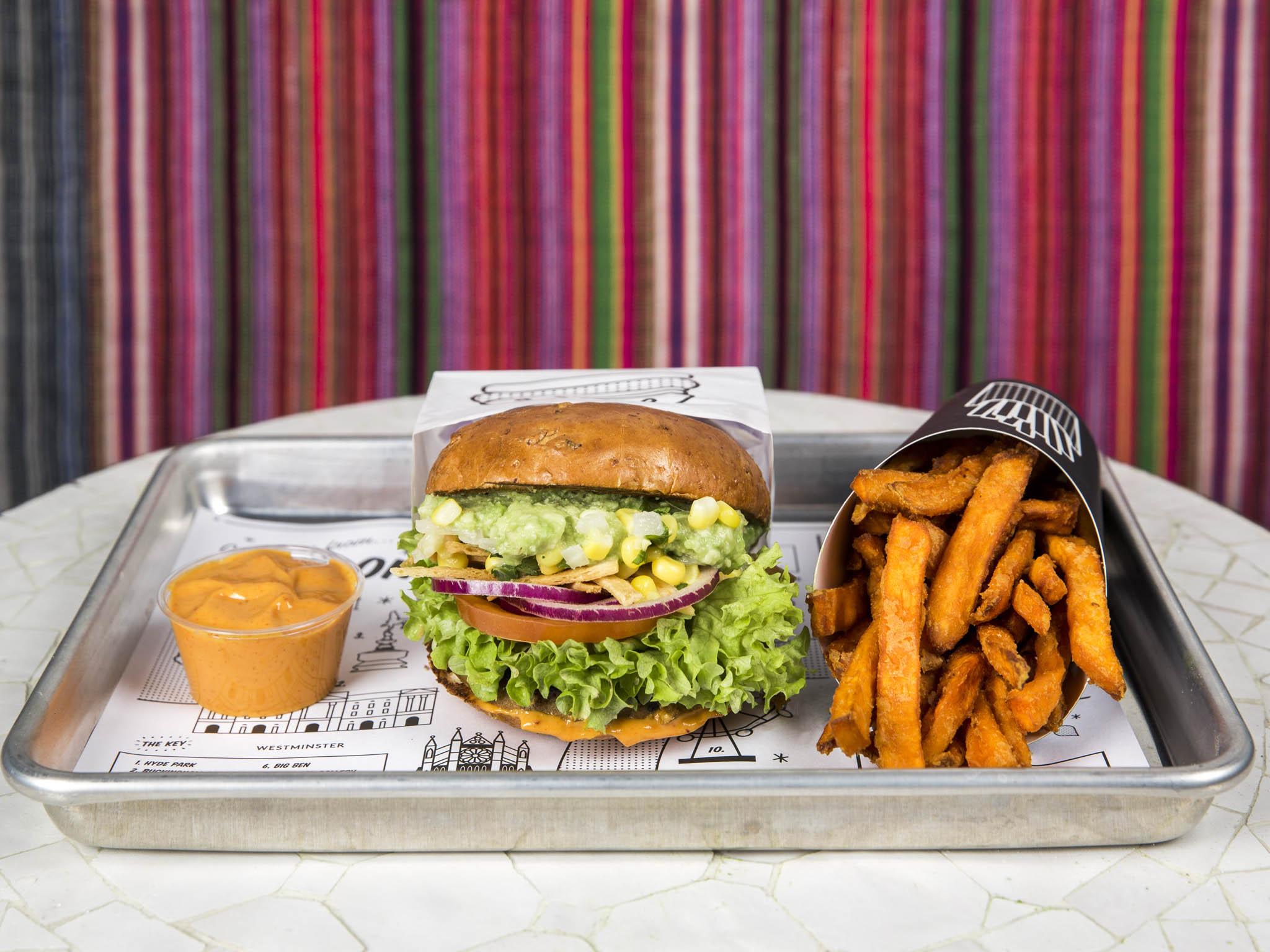 The delicious guac burger is not on the brunch menu – but it really should be