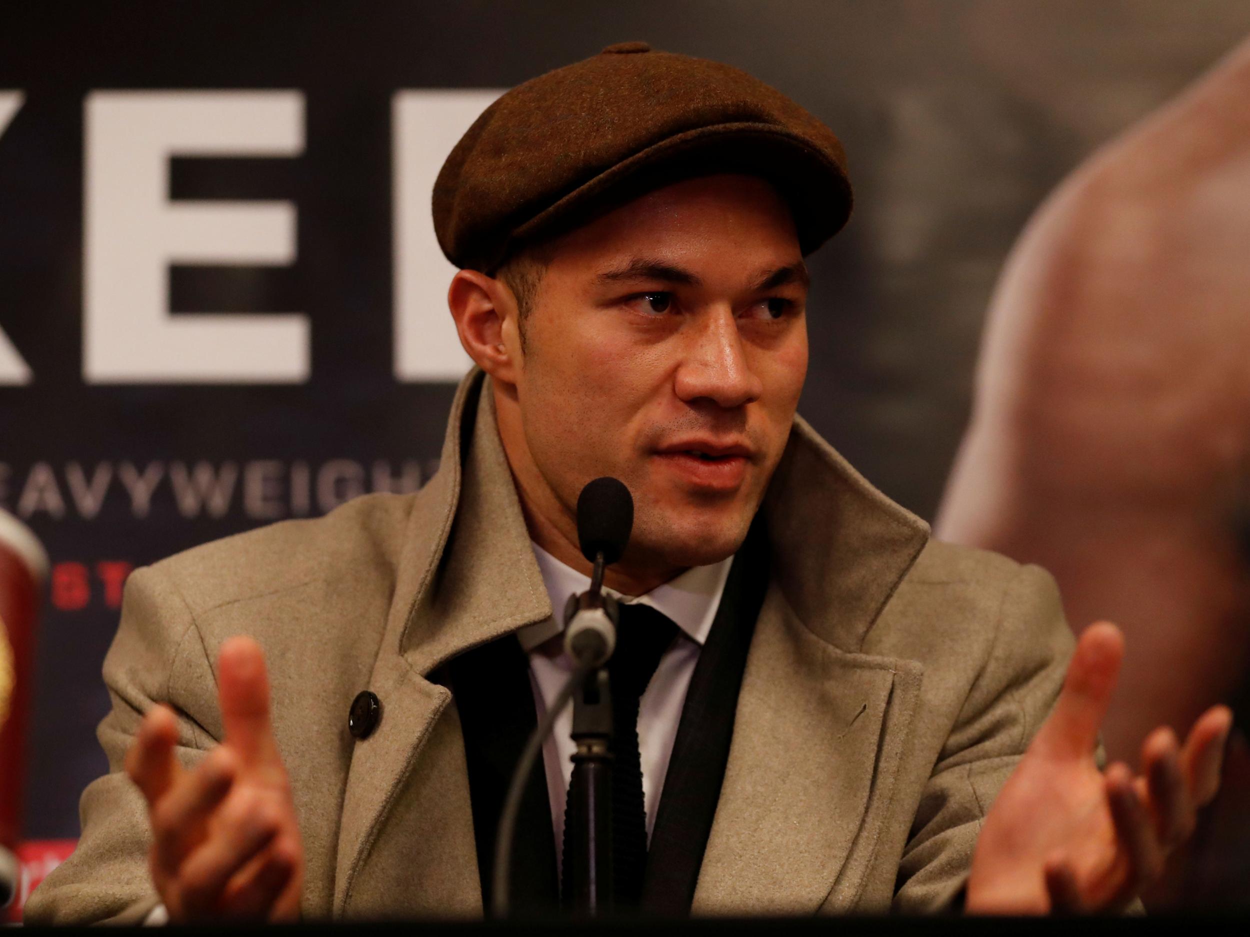 Joseph Parker during the press conference Action Images via Reuters/Peter Cziborra