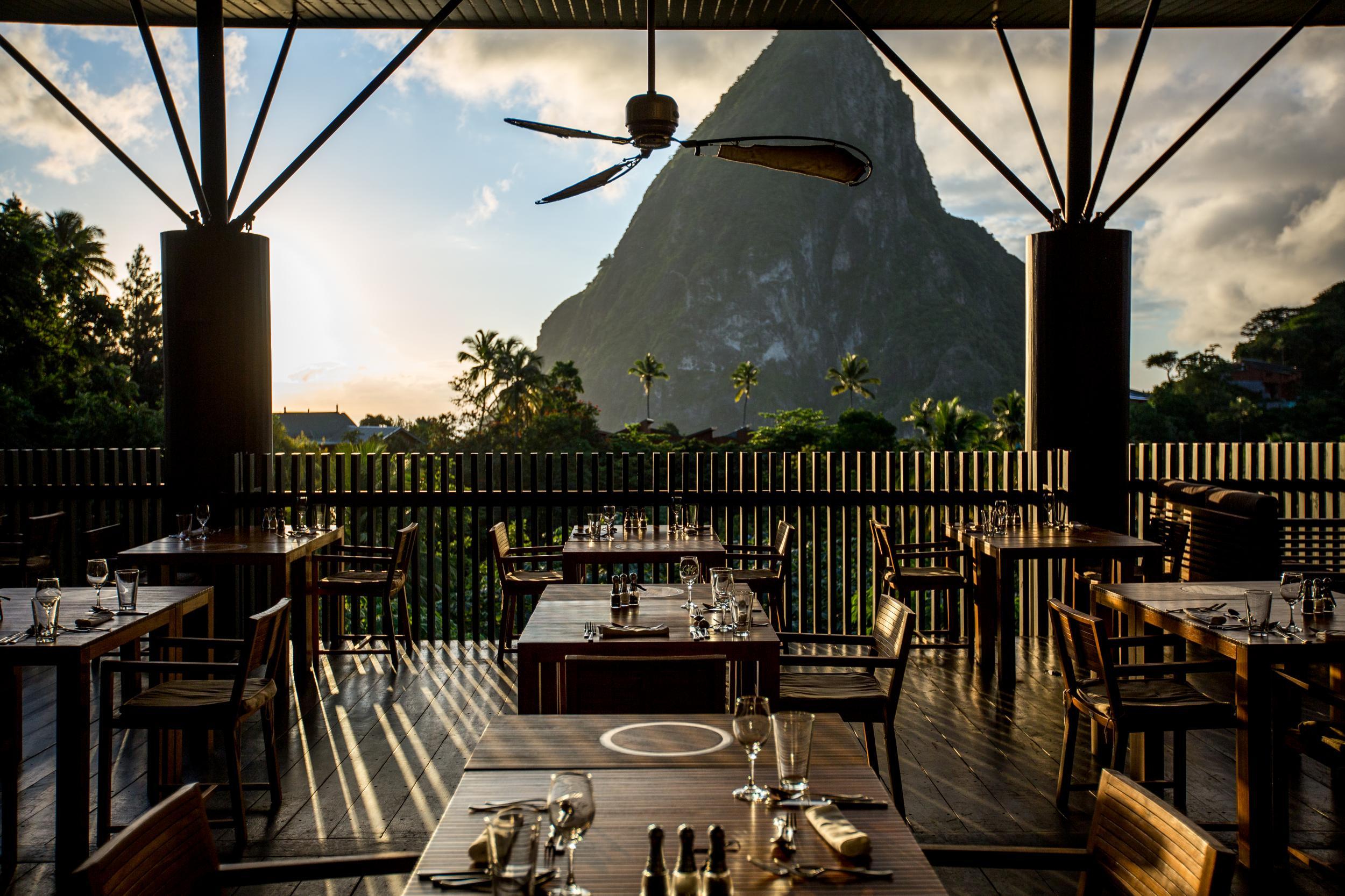 Mountain views from Hotel Chocolat