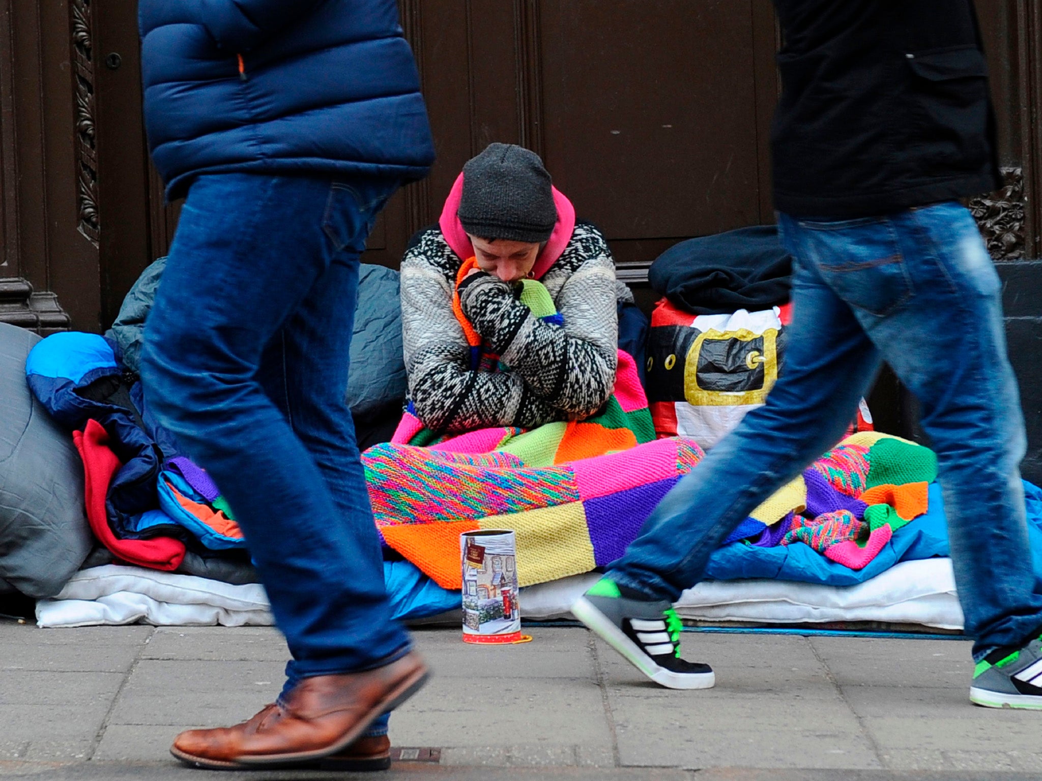 Rough sleeping has increased by 169 per cent since 2010