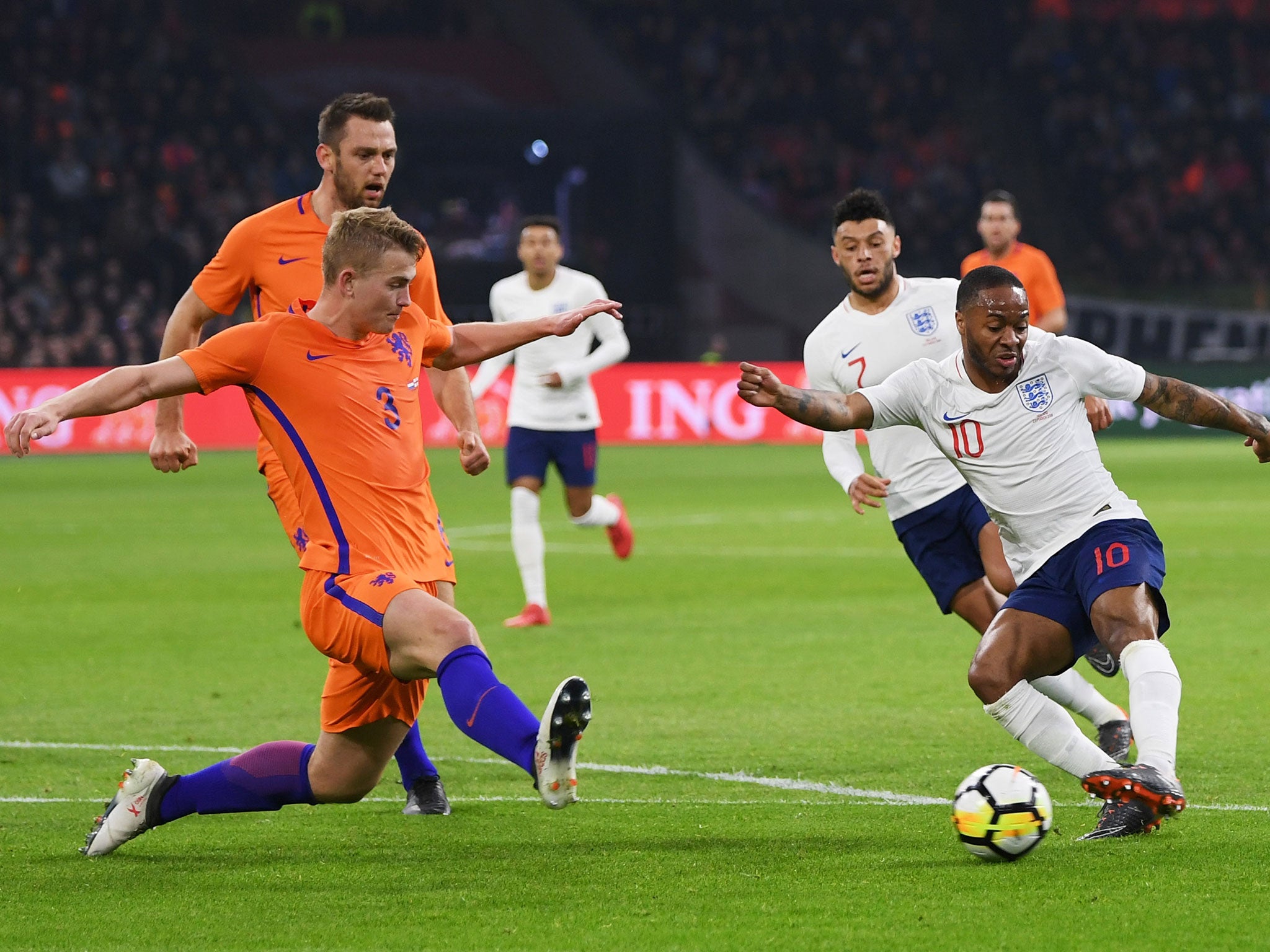 Raheem Sterling was one of the few England players to pose a threat