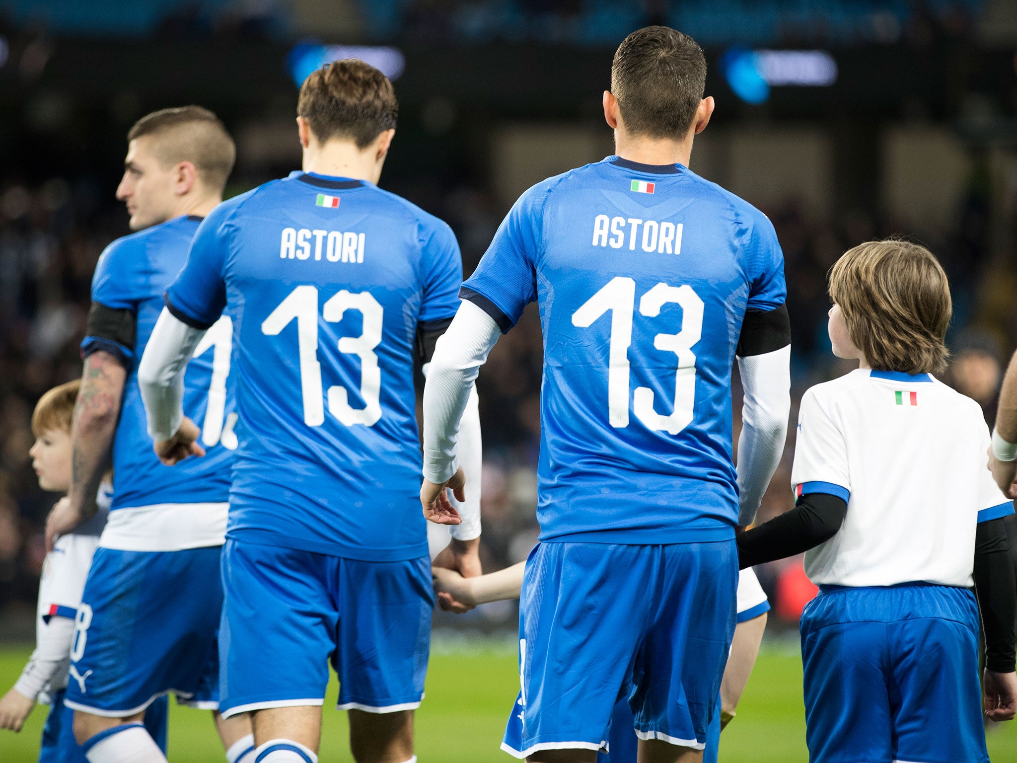 Italy paid their respects to Davide Astori before kick-off