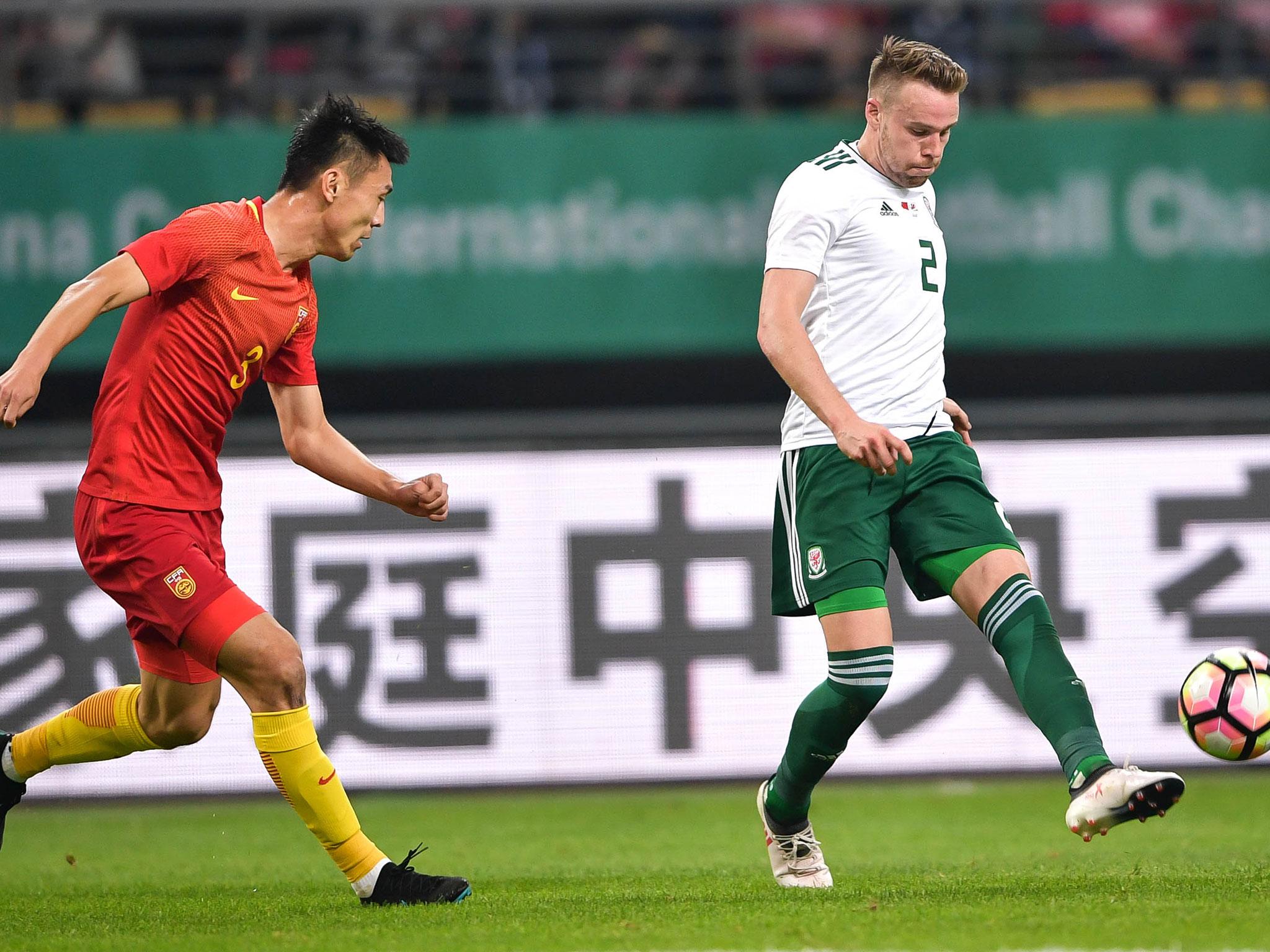 &#13;
Gunter in action against China &#13;