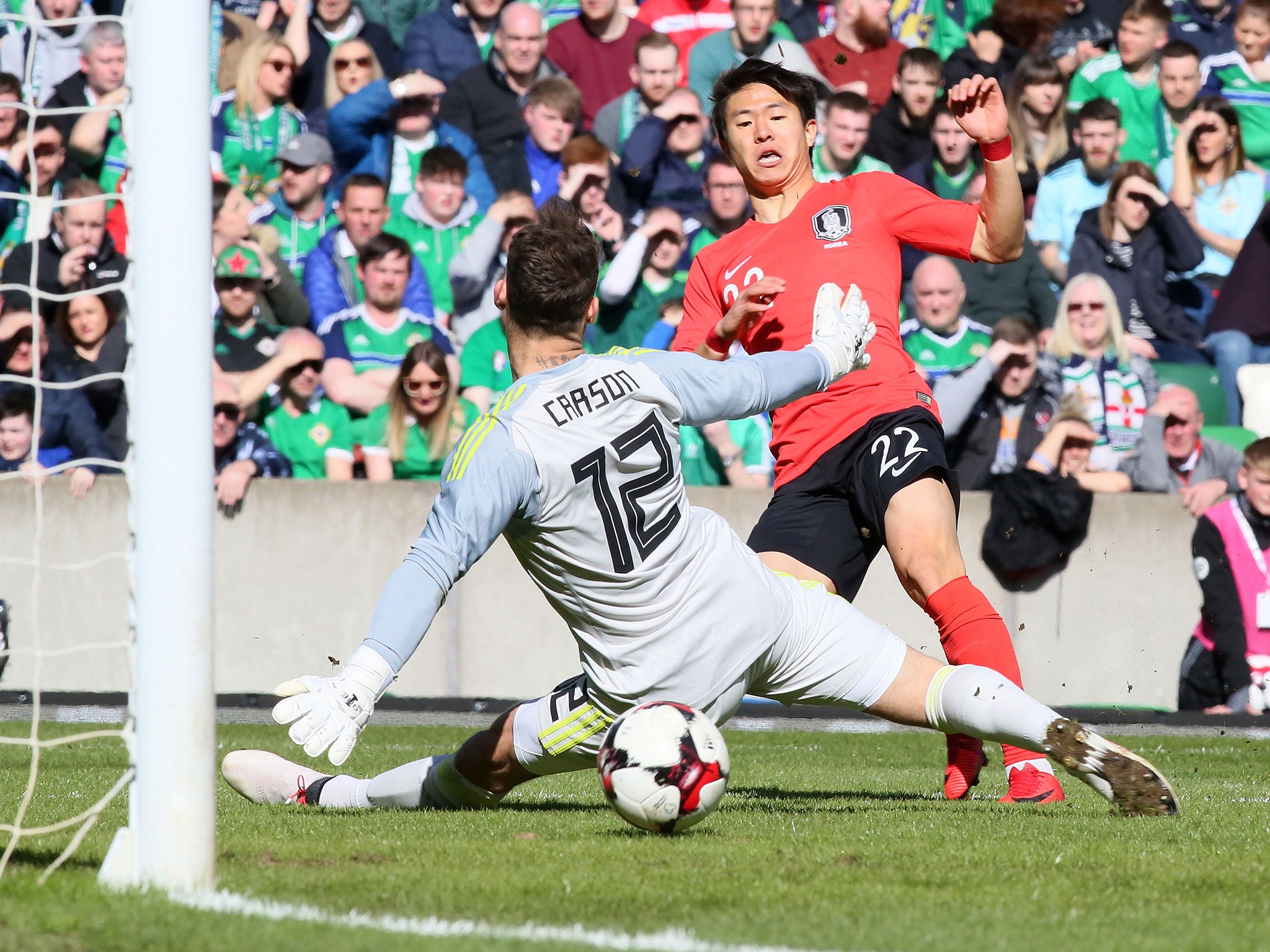 Kwan Changhoon put South Korea ahead in the first half