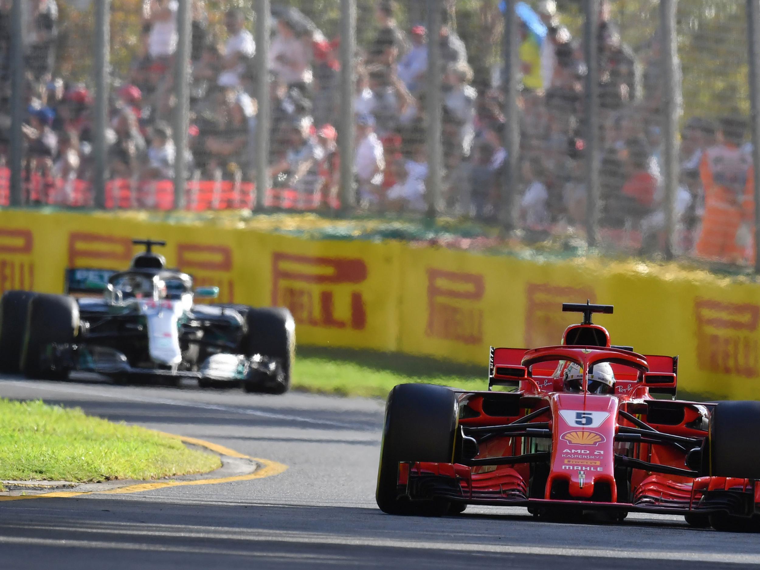 Vettel vaulted Hamilton during the safety car period