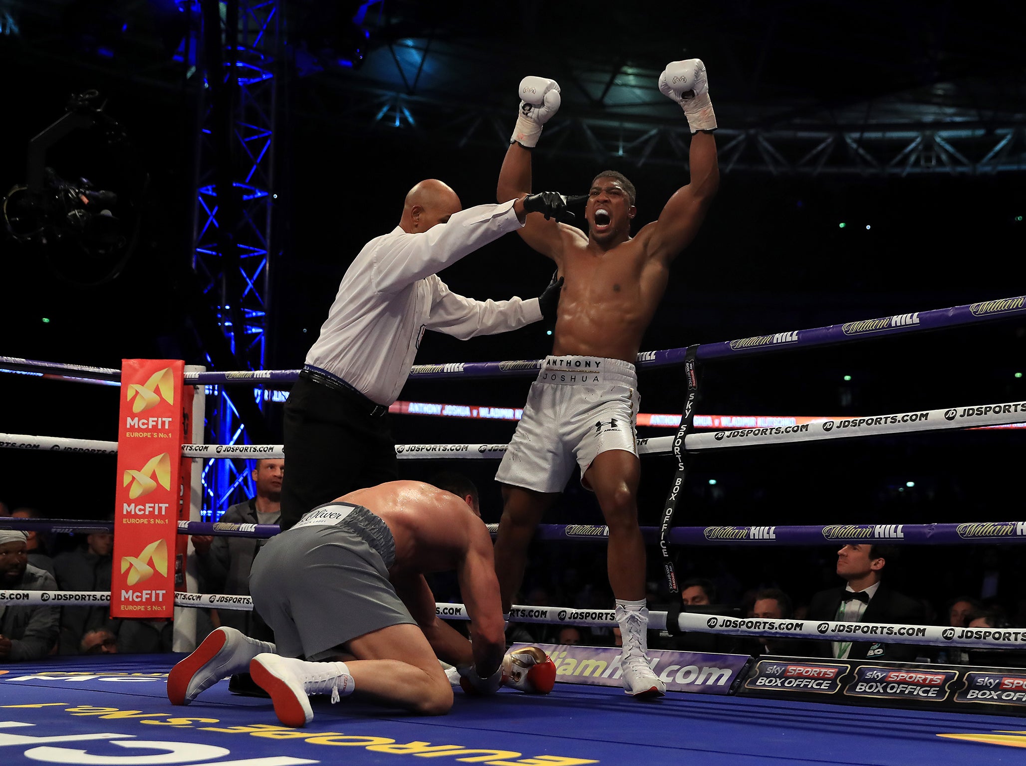 Joshua stopped Klitschko last year