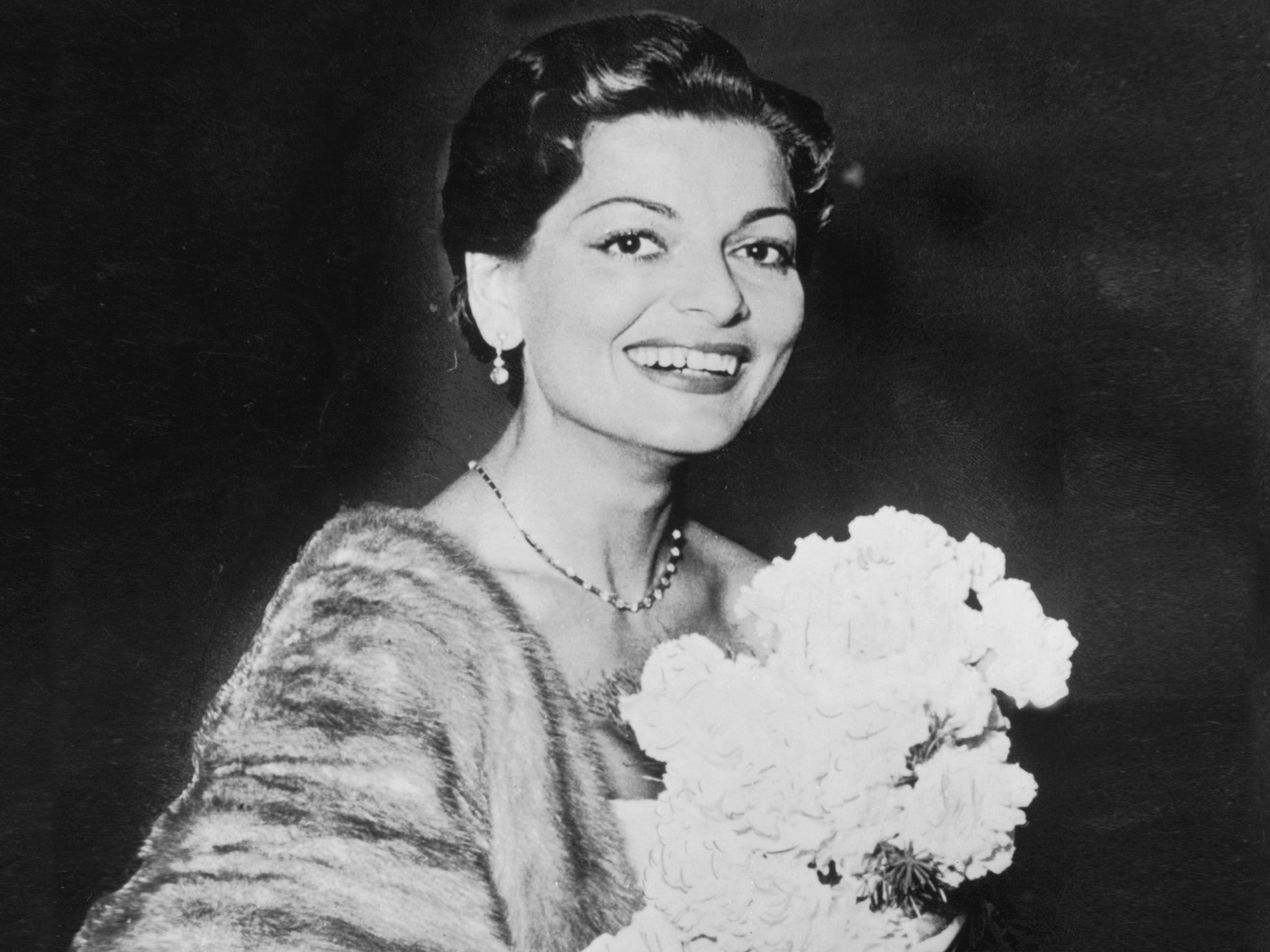 Lys Assia, shortly after winning the very first Eurovision Song Contest with her song 'Refrain' in 1956.