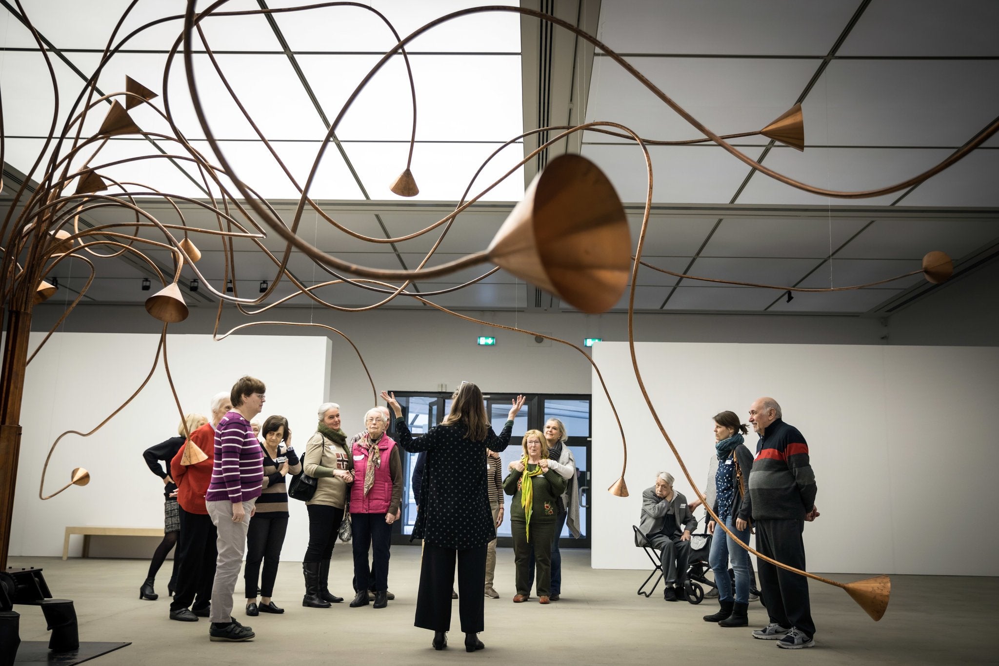 The guided tour for dementia patients at Lehmbruck Museum in Duisburg, western Germany