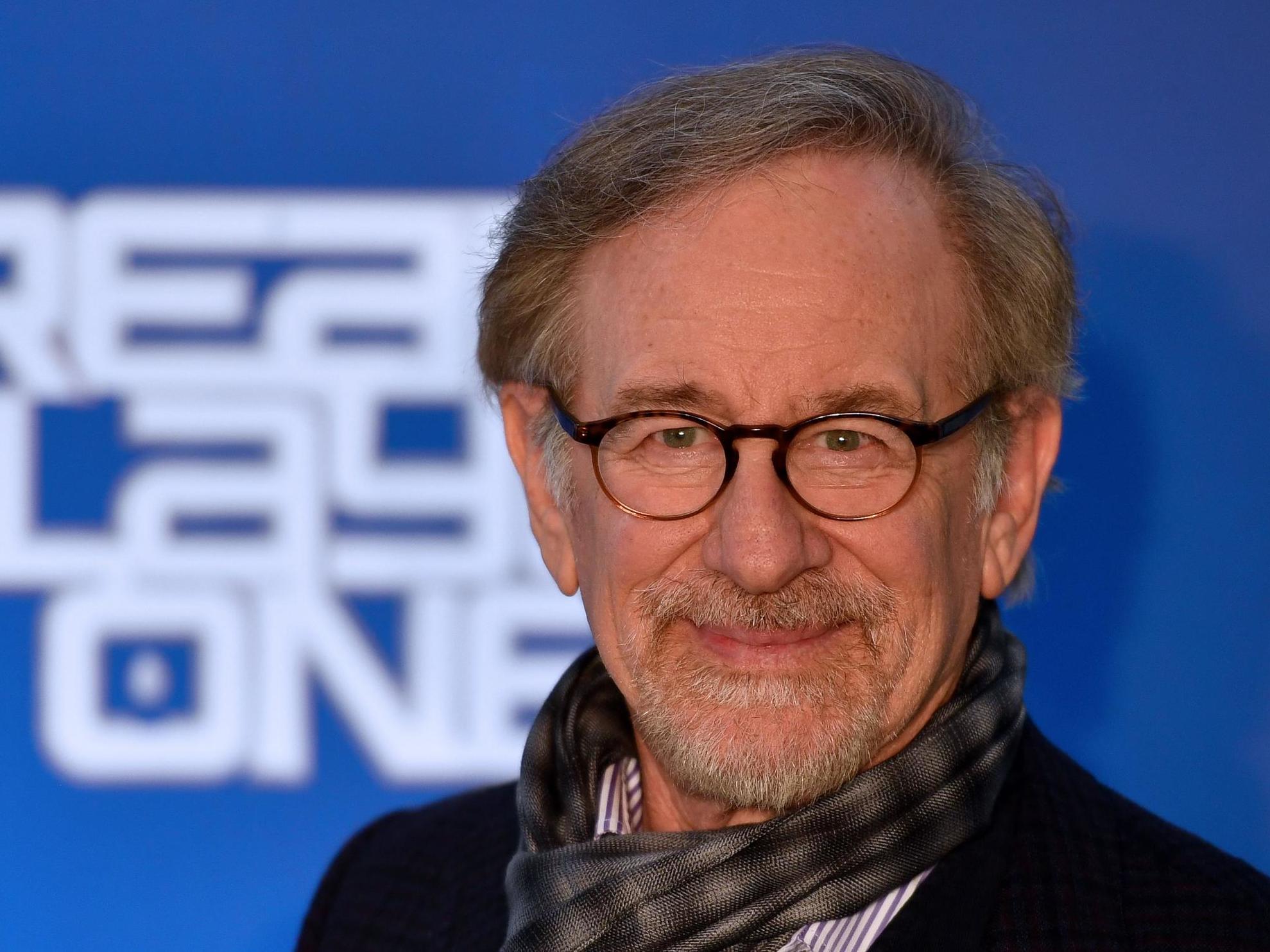 Spielberg at the premiere of his latest film, Ready Player One