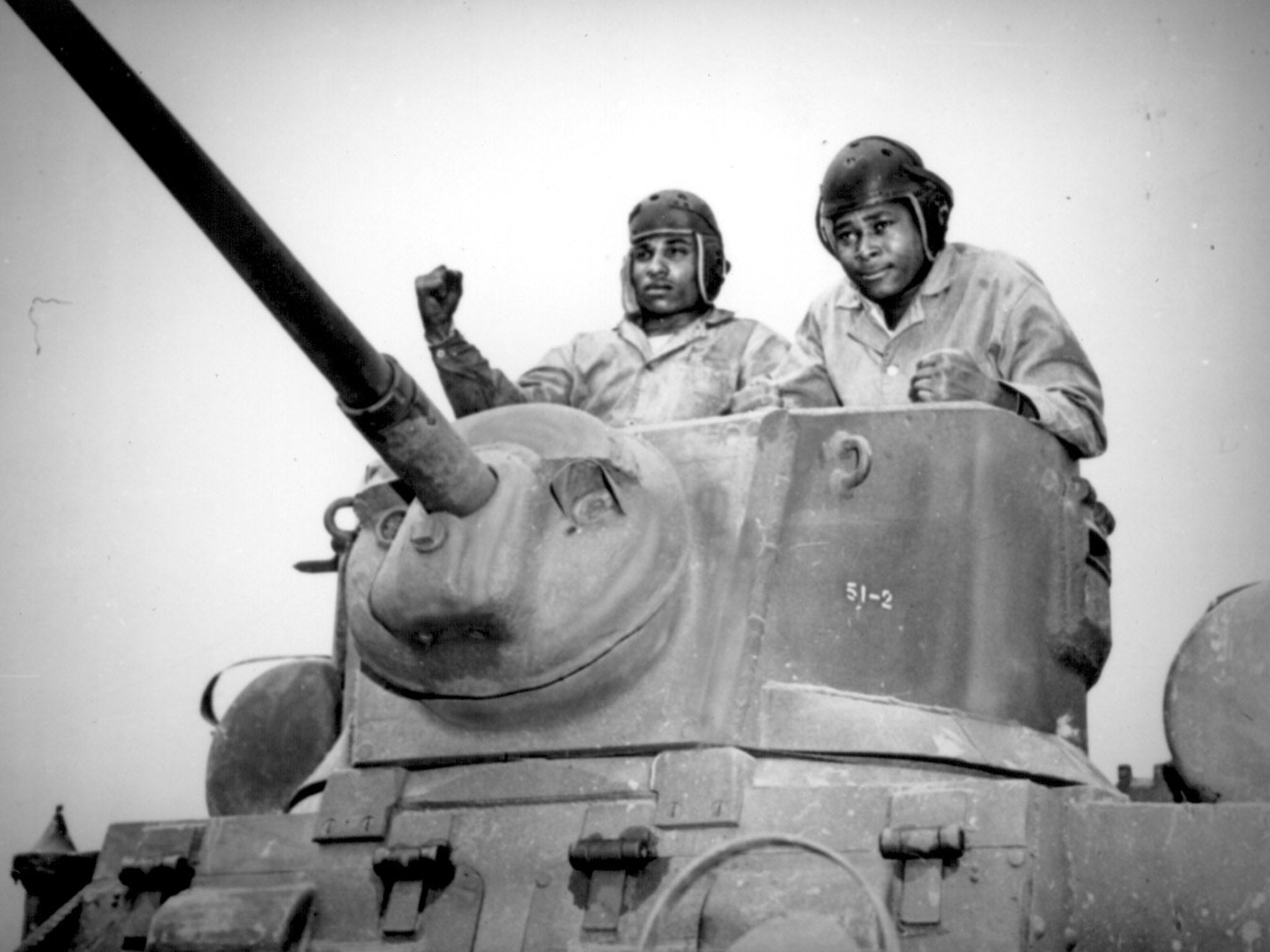 &#13;
African-American tankers in training at Montford Point Camp in 1943&#13;