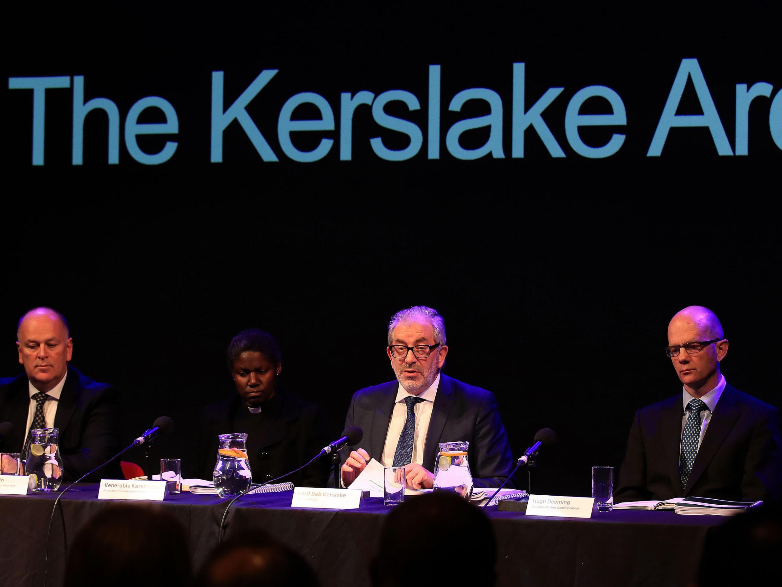 Members of the review panel into the Manchester Arena Bomb attack