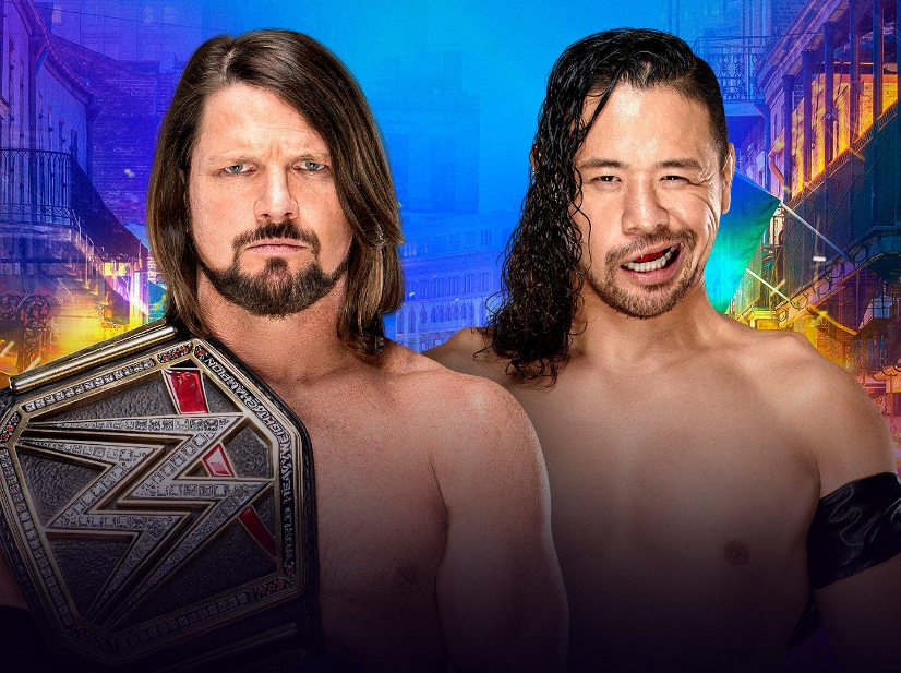 Styles will put his WWE title on the line against Nakamura