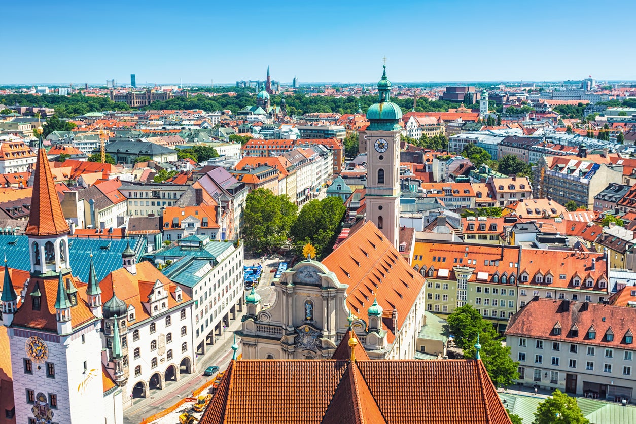 They city of Munich is famous for its annual Oktoberfest celebration