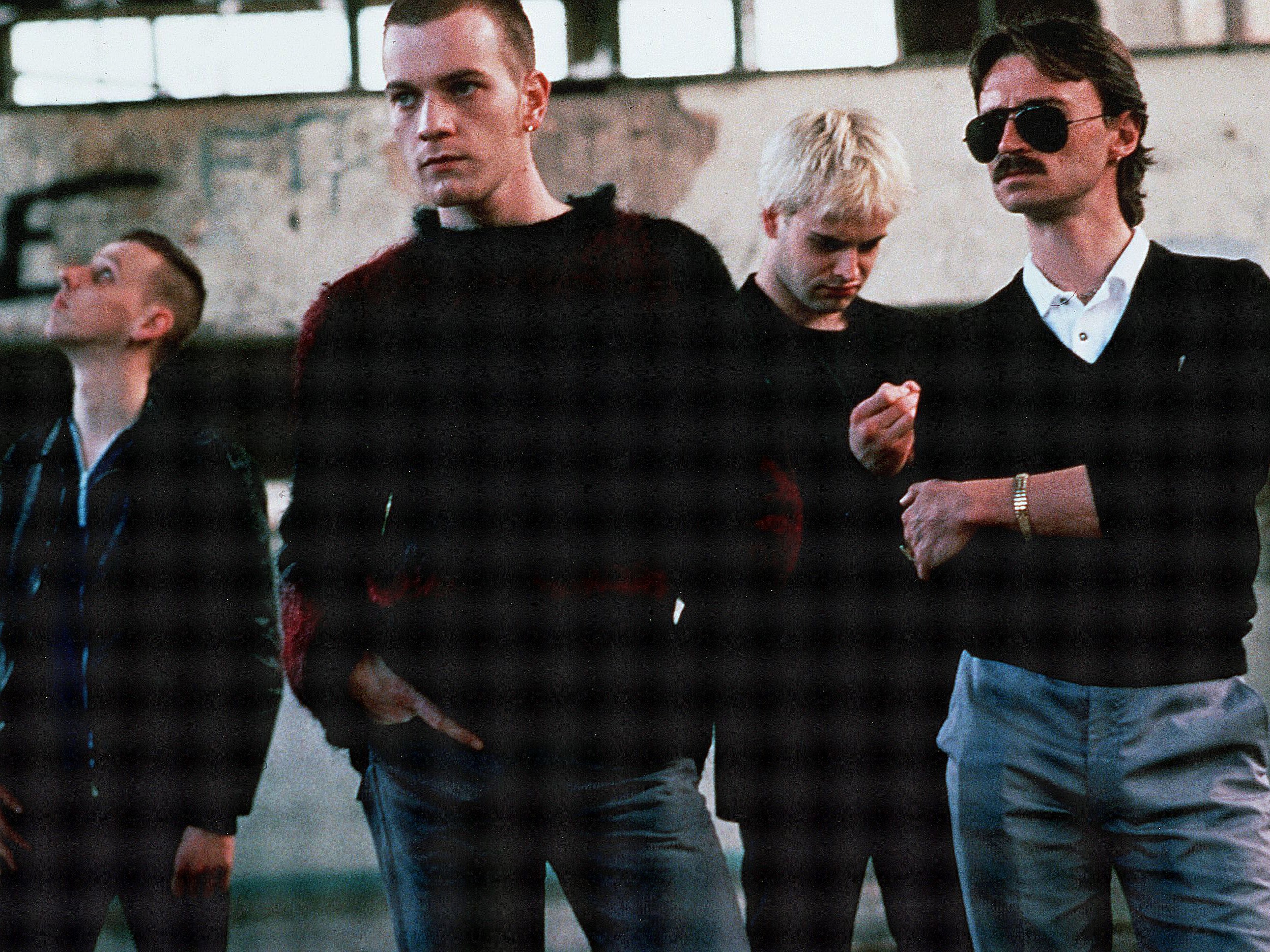 ‘Trainspotting’ starred (from left) Ewen Bremner, Ewan McGregor, Johnny Lee Miller and Robert Carlyle