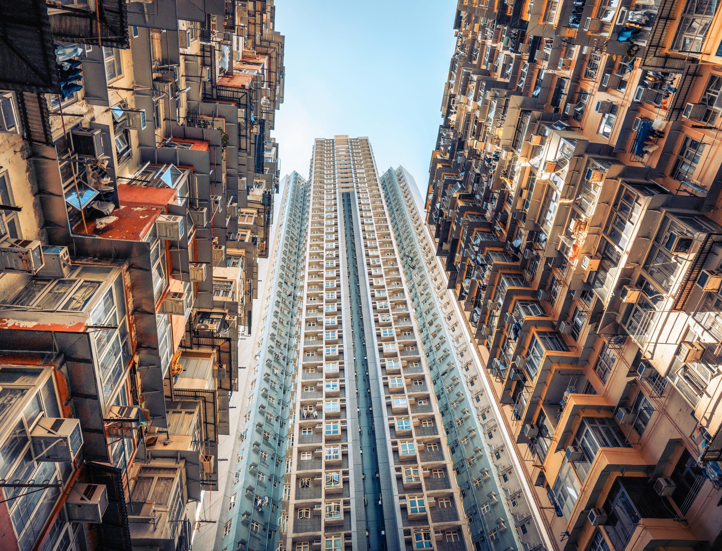 Hong Kong’s public housing programme, mainly made up of high-rises, houses nearly half of the population today (Getty )