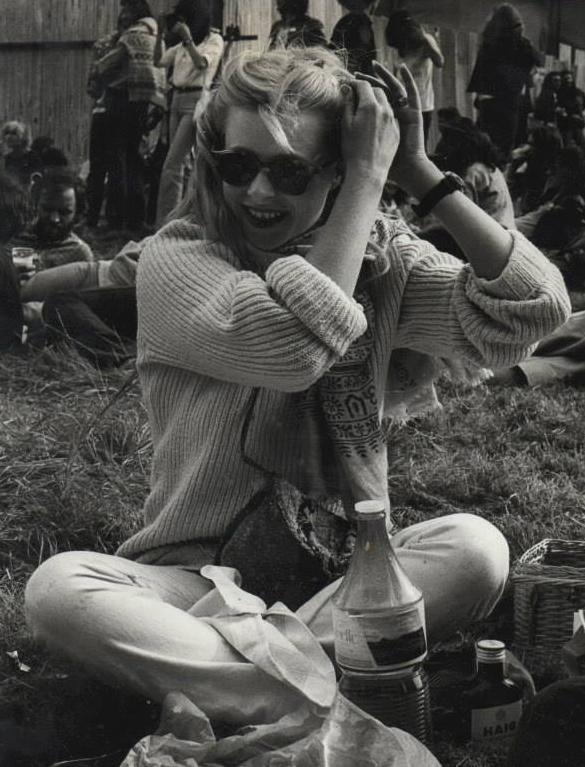 Jane at knebworth festival (courtesy of C Jane Hall Wallace)