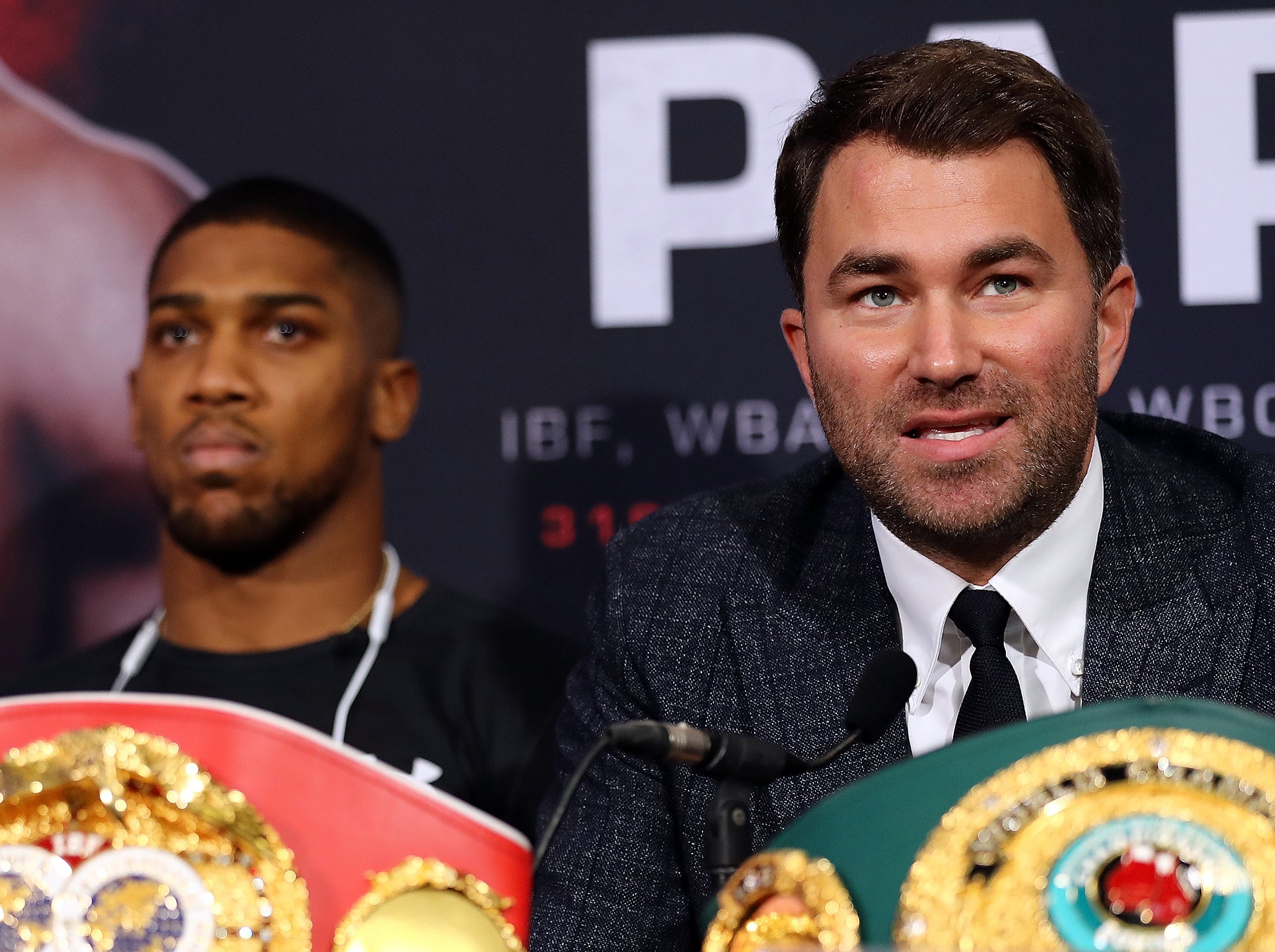 The fight will be shown live on Sky Sports Box Office