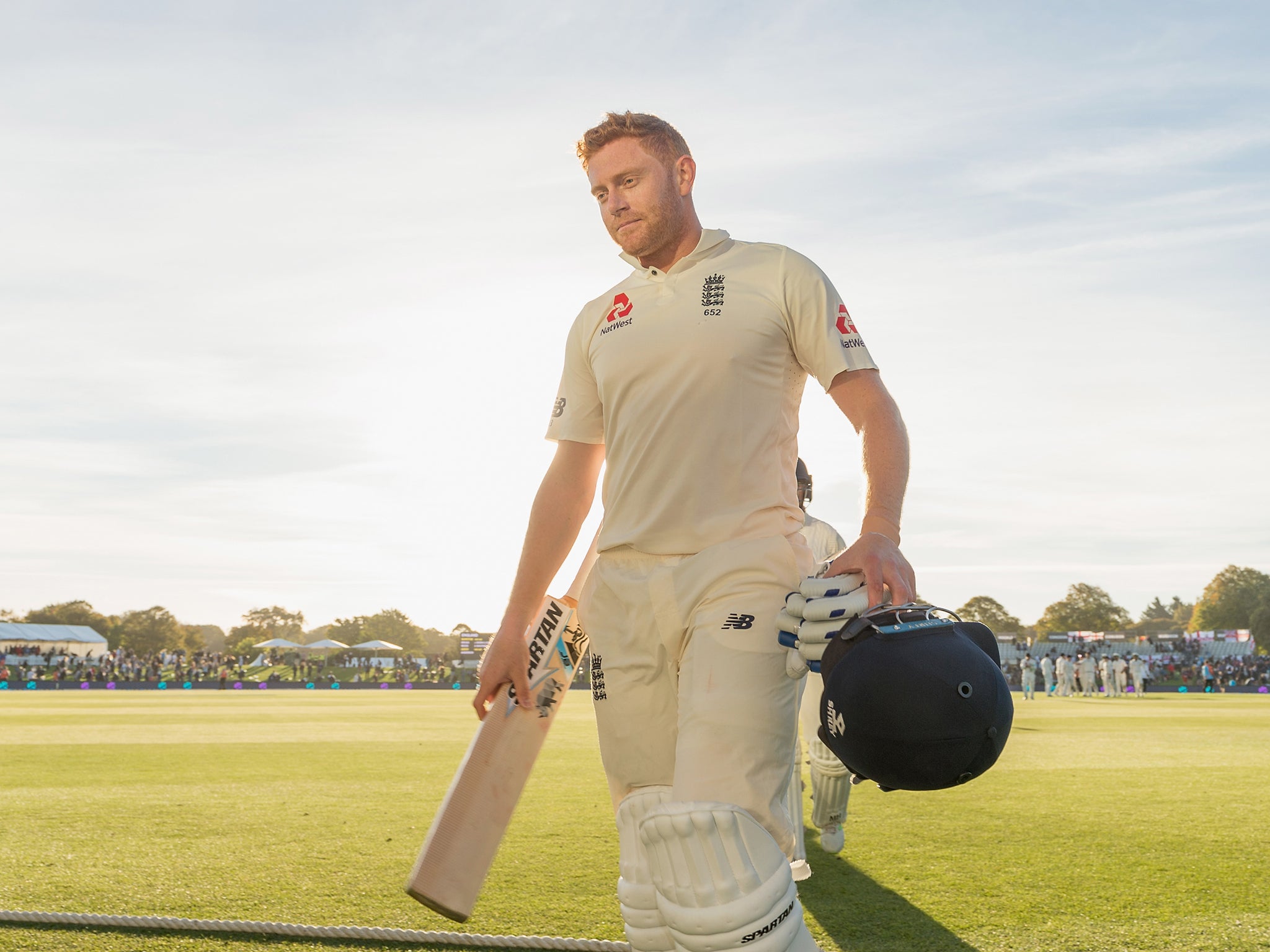 Jonny Bairstow will return to the crease on day two on 97 after bringing England back from the brink