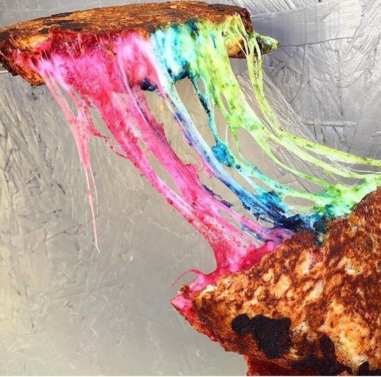 &#13;
Rainbow toastie &#13;