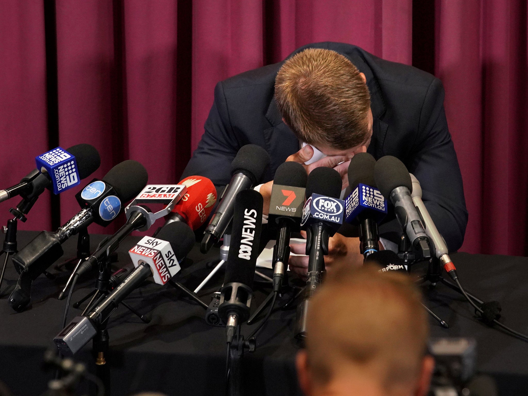 Like Steve Smith and Darren Lehmann, Warner was unable to hold back the tears while apologising