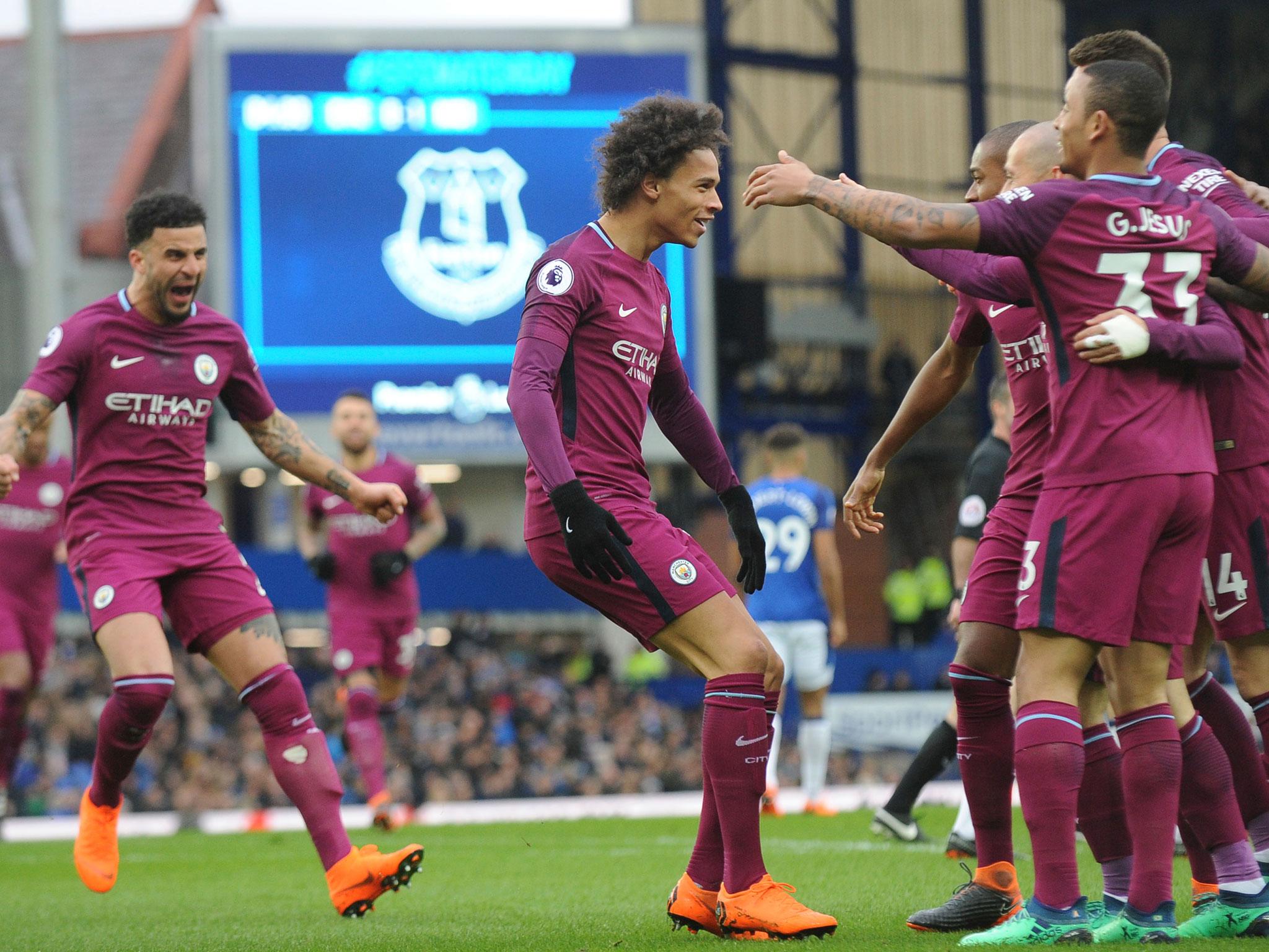 Leroy Sane put the visitors ahead after just four minutes