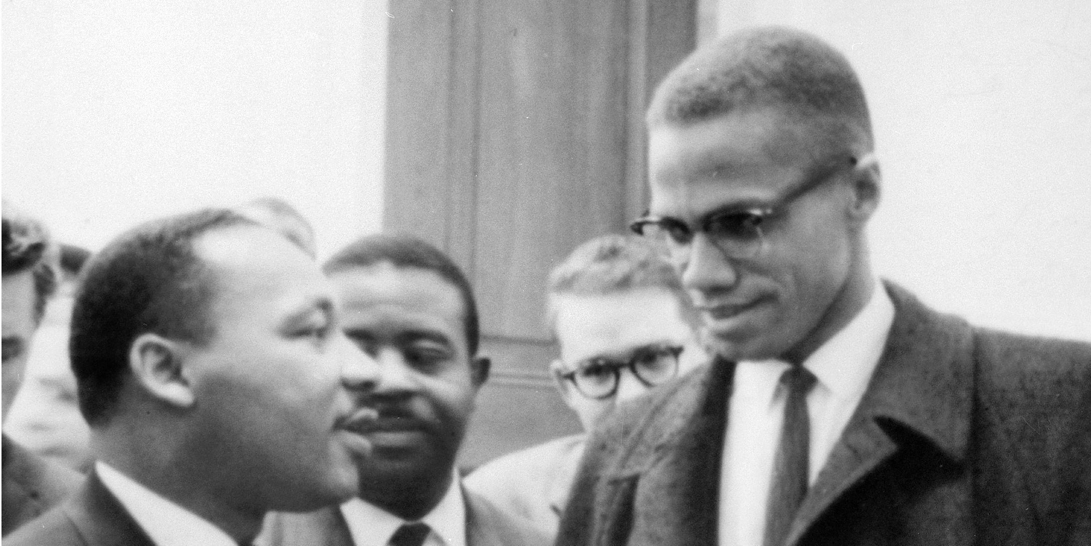 Martin Luther King, assassinated in 1968, with Malcolm X, assassinated in 1965 (Library of Congress/ Wiki Commons )