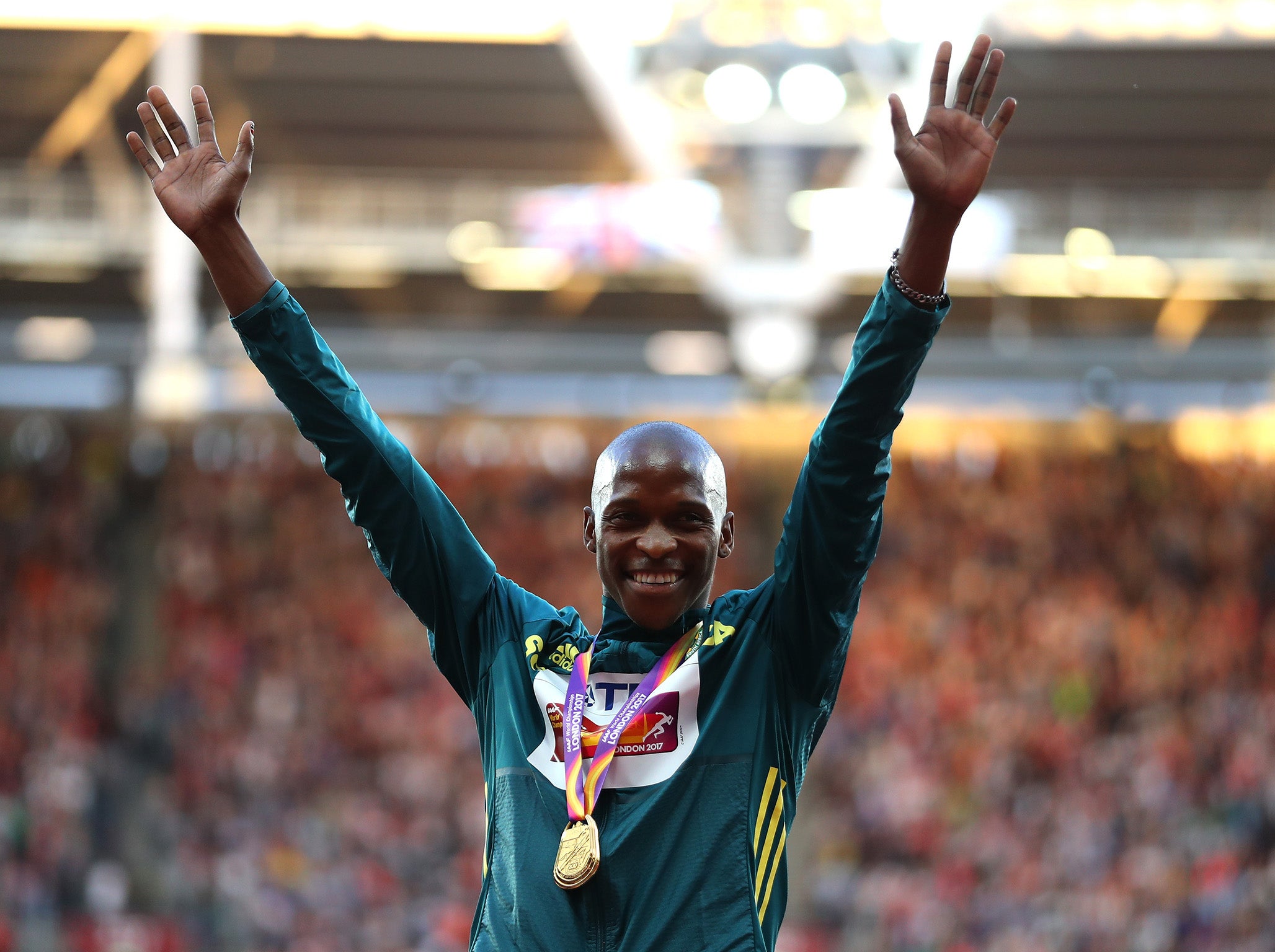 Manyonga became a world champion at London 2017