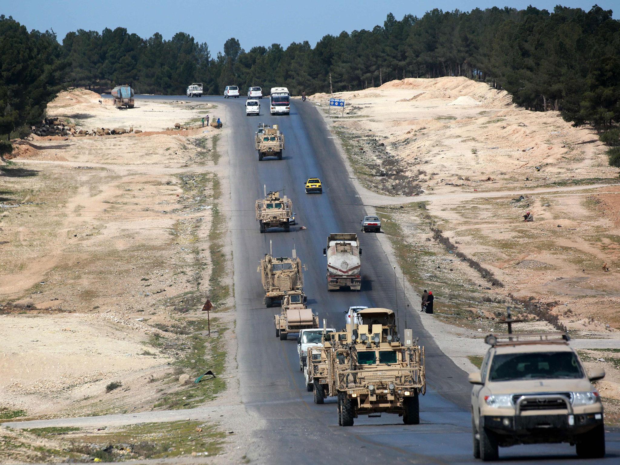US-backed coalition forces in the northern Syrian town of Manbij