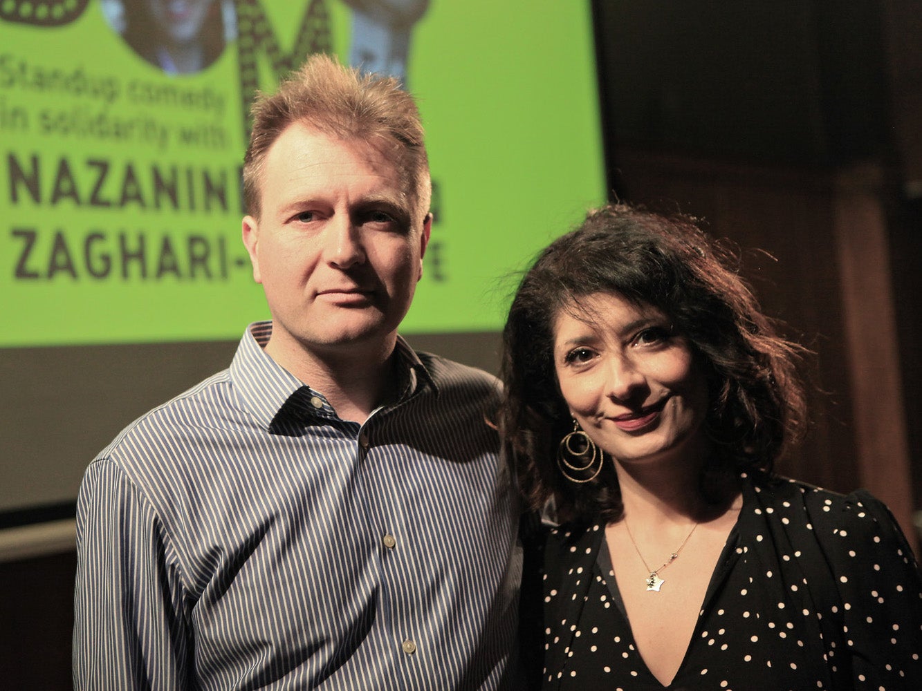 Richard Ratcliffe and Shappi Khorsandi