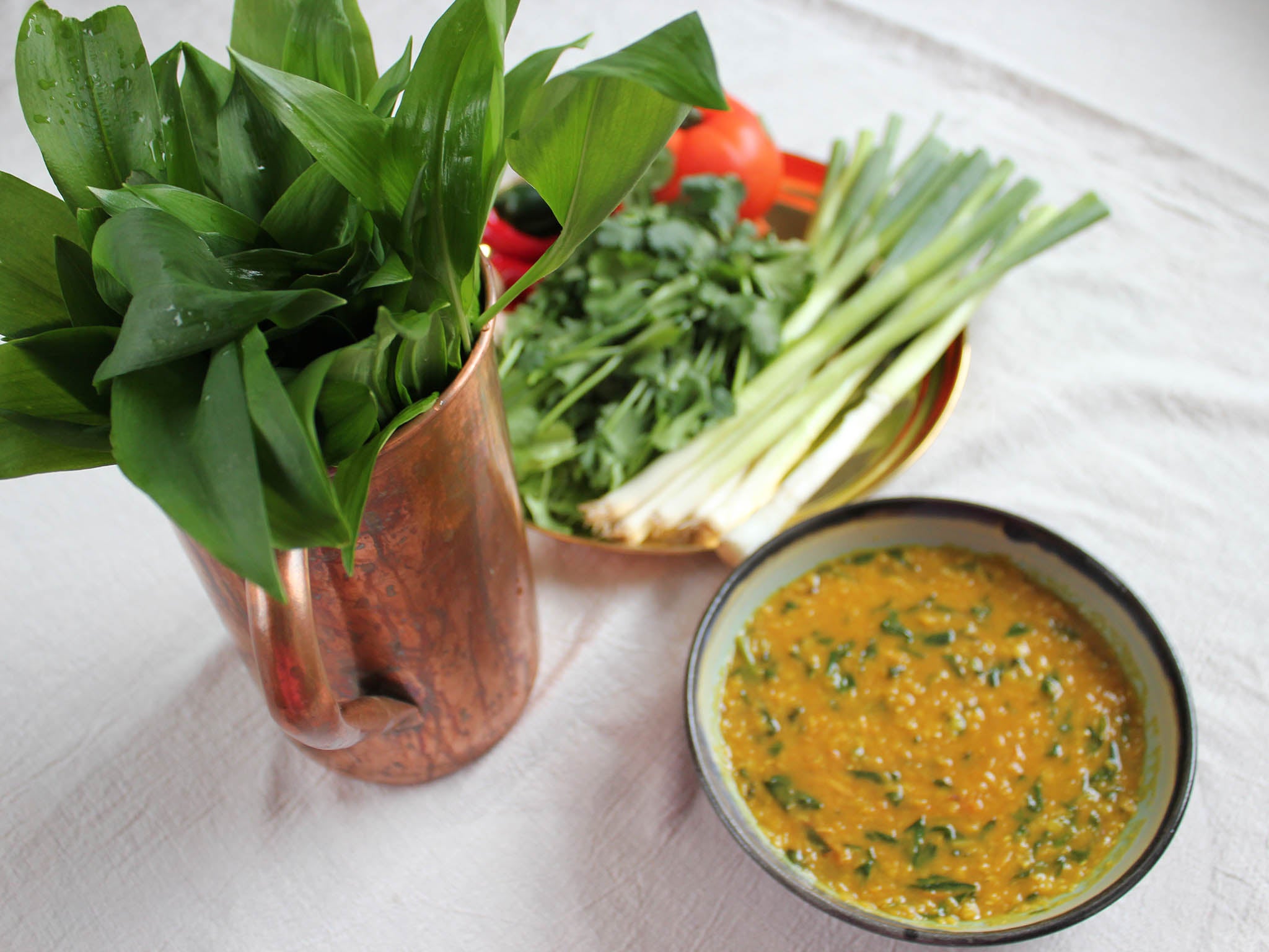 Spring is the perfect time to forage for wild garlic in the British countryside