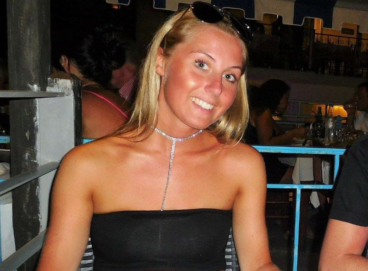 &#13;
Holly Barrington, from Huddersfield, West Yorkshire, experienced 'sun poisoning' while on holiday with her father &#13;