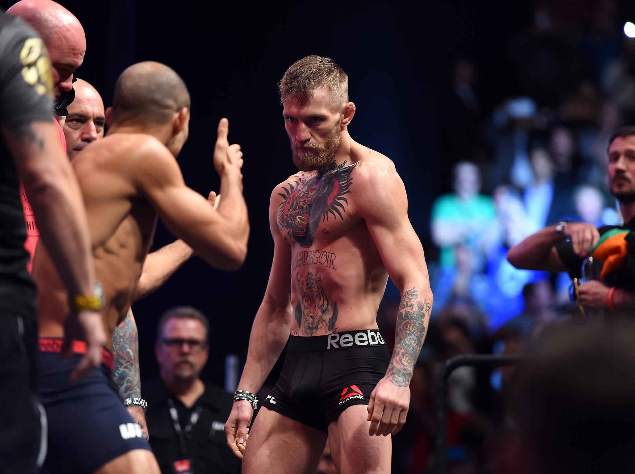 “I own this town, I own Rio de Janeiro,” McGregor told Brazilian fighter Jose Aldo, in a series of heavily criticised comments. “In previous times I would invade his favela on horseback and would kill anyone who wasn’t fit to work, but we’re in a new time, so I’ll whoop his ass instead.”
