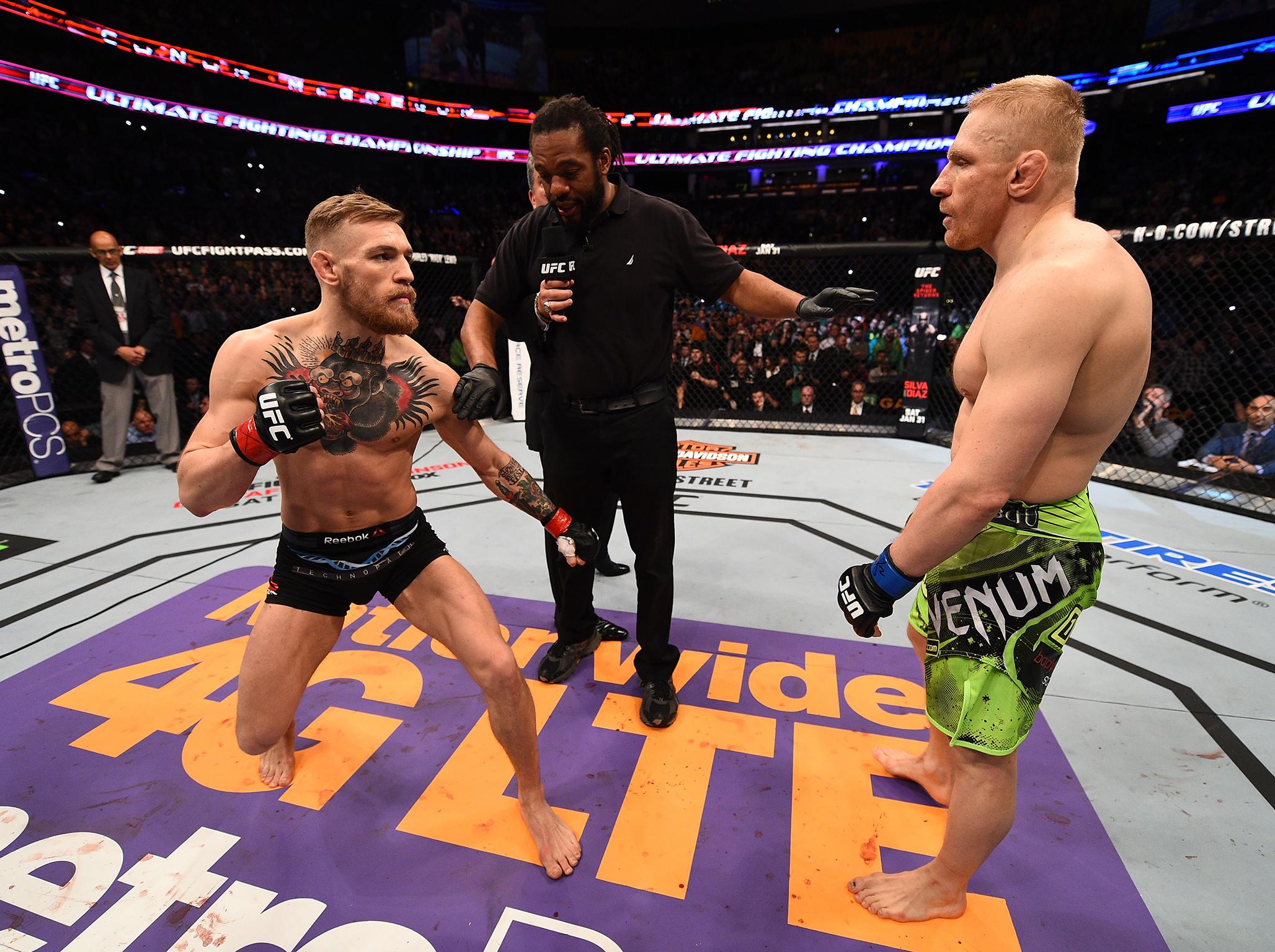 One of the first serious controversies in McGregor’s career. “Kiss them feet, Nazi,” he tweeted German fighter Dennis Siver. His apology also came in for criticism: “Ich bin bin sowwy. Now about them feet…” he wrote.