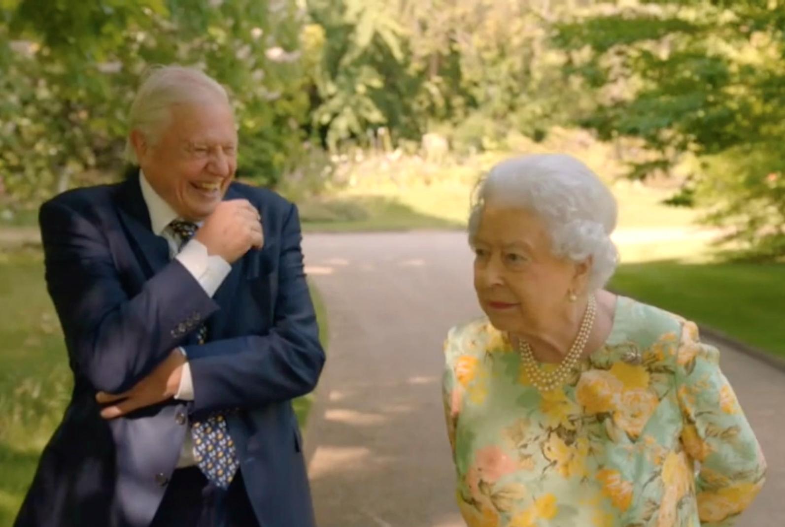 Last year, Attenborough collaborated with the Queen on an ITV documentary